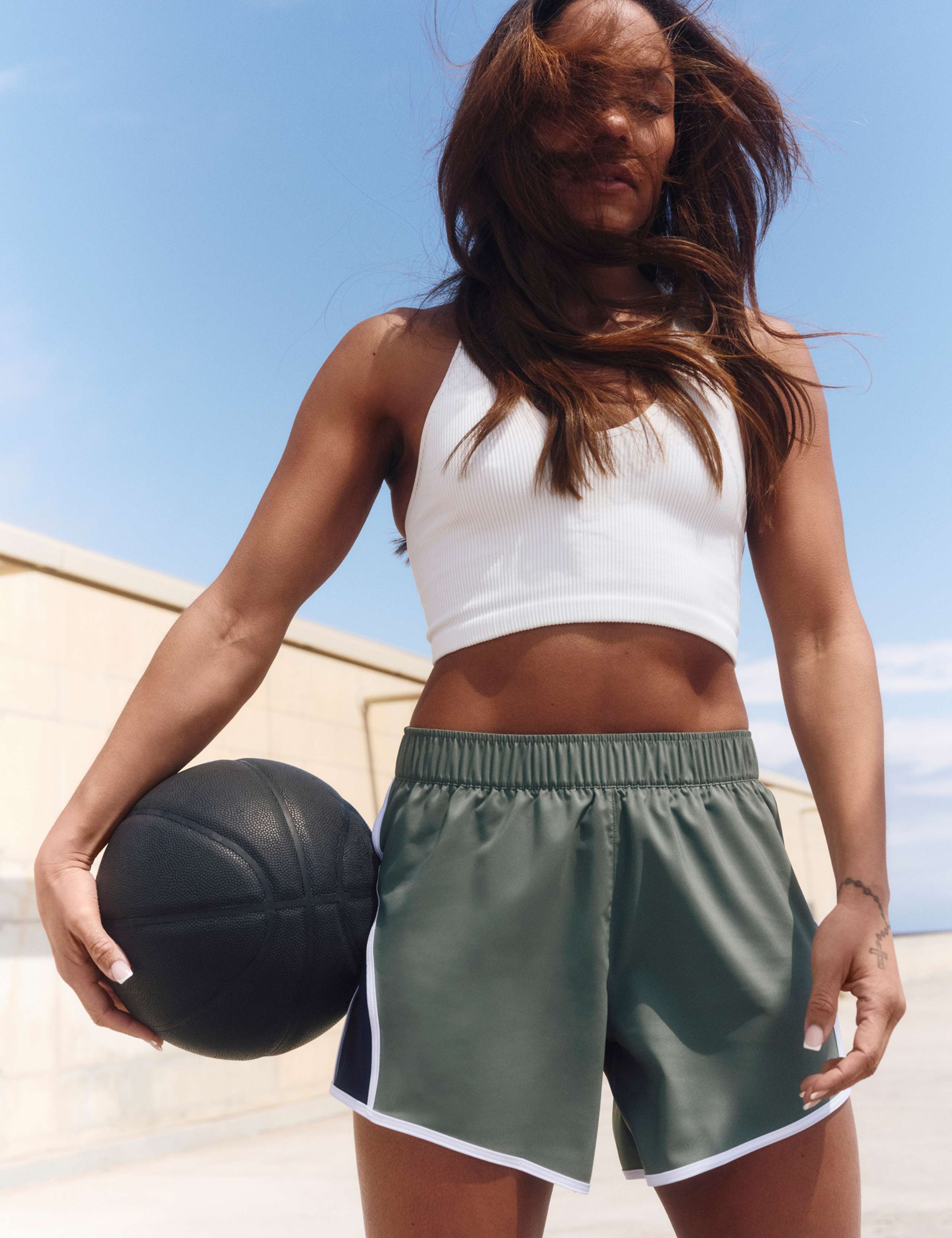 Free Throw Ribbed Crop Top 2 of 5