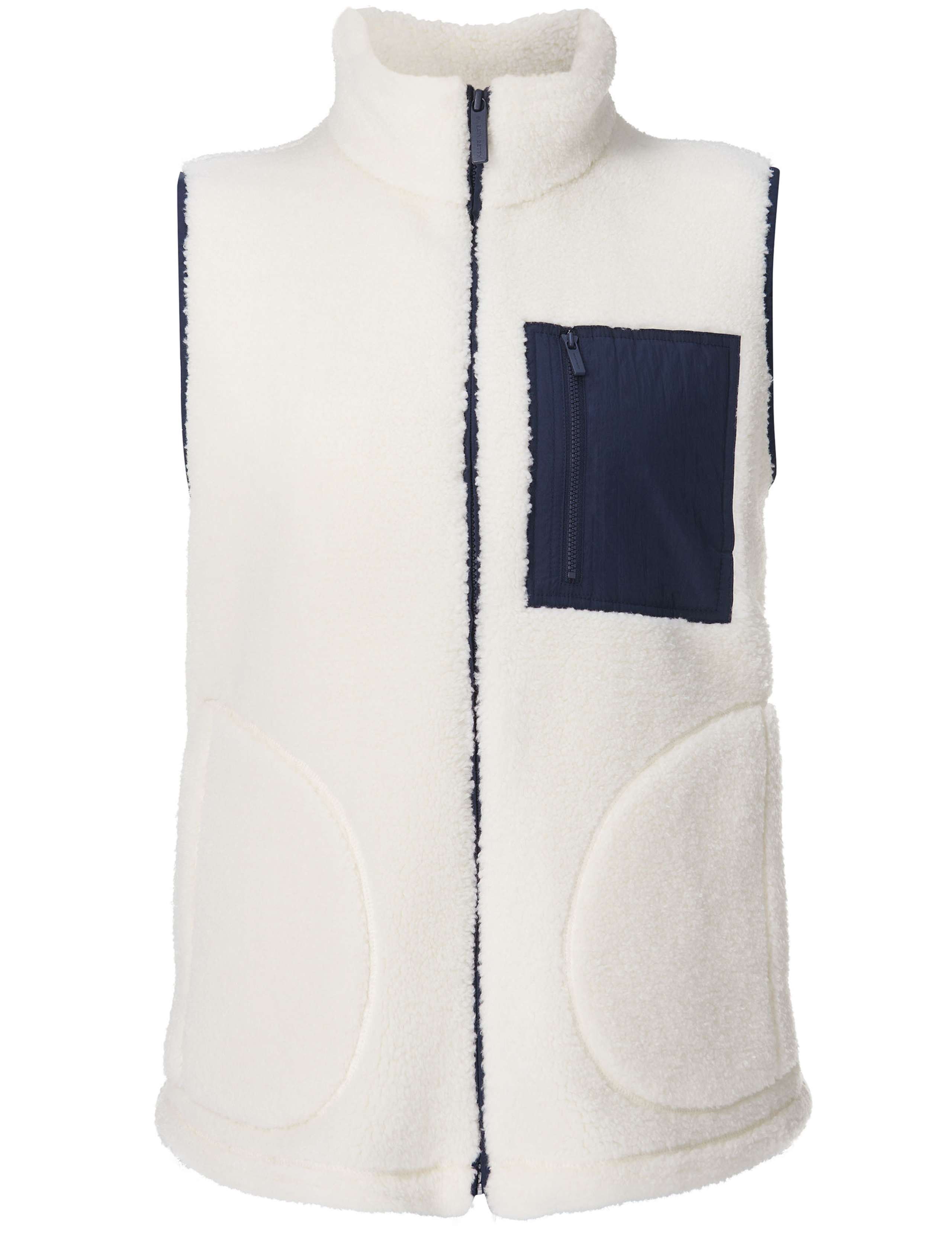 Plush Zip Up Funnel Neck Fleece Gilet 2 of 9
