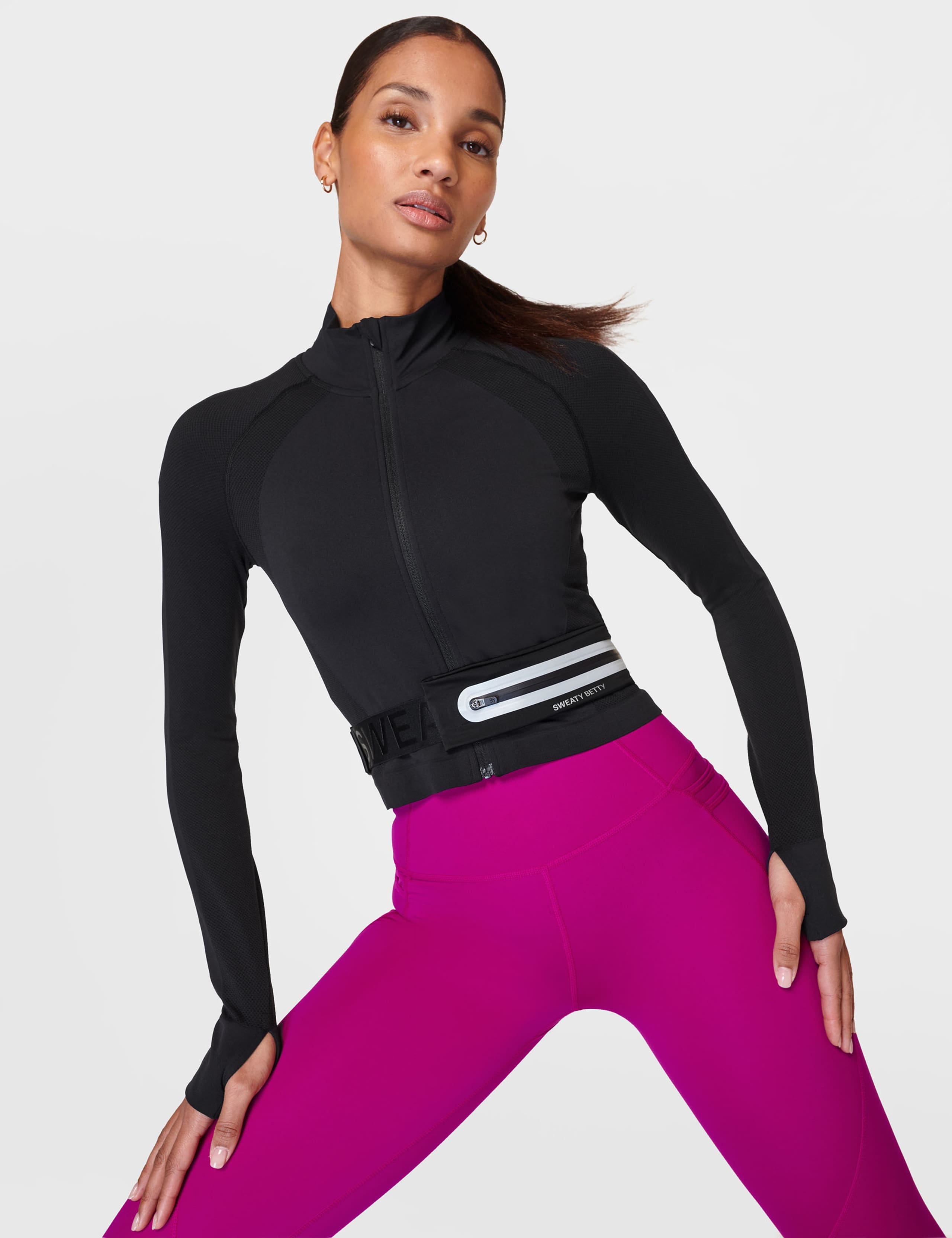 Athlete Seamless Zip Up Cropped Jacket 3 of 7