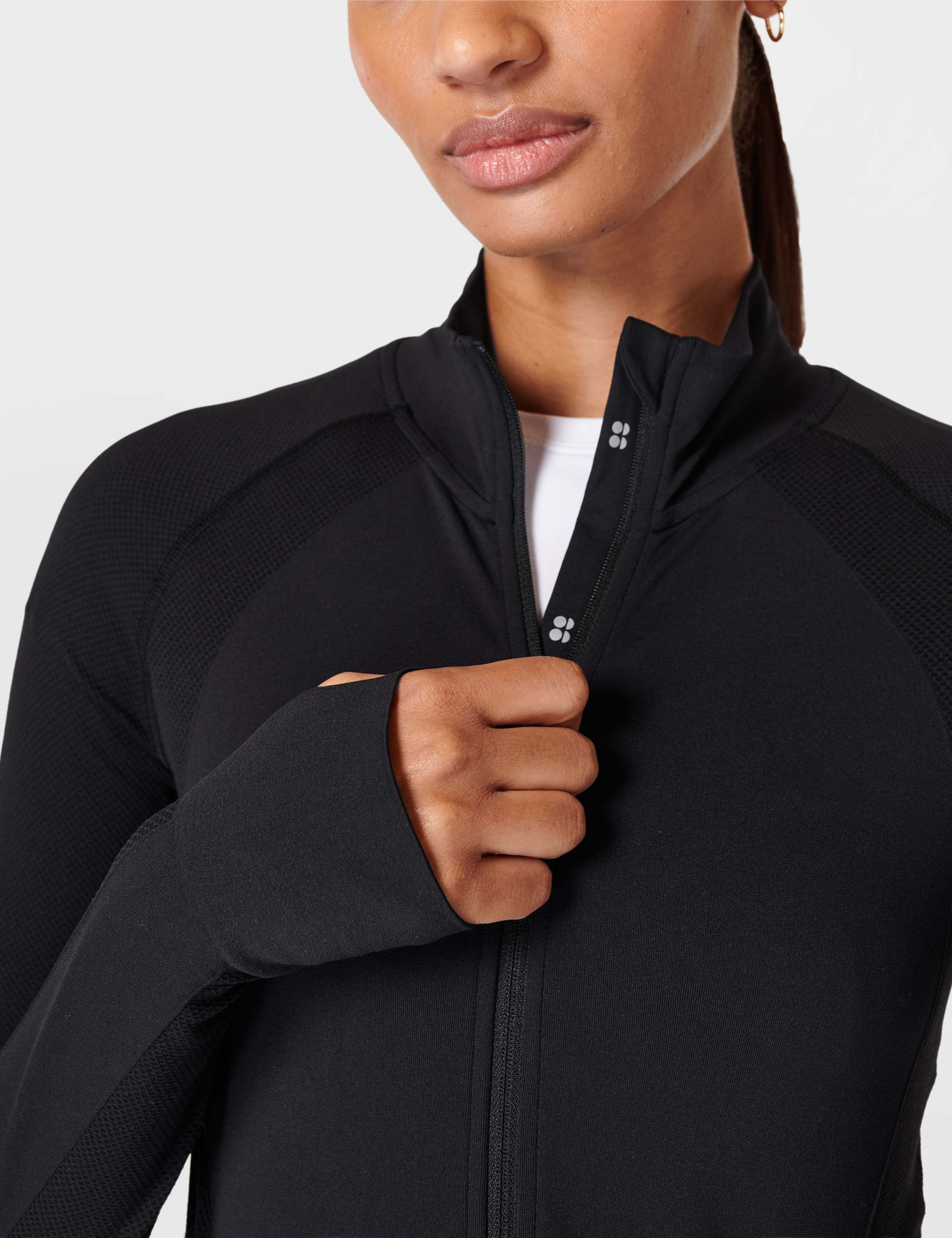 Athlete Seamless Zip Up Cropped Jacket 6 of 7