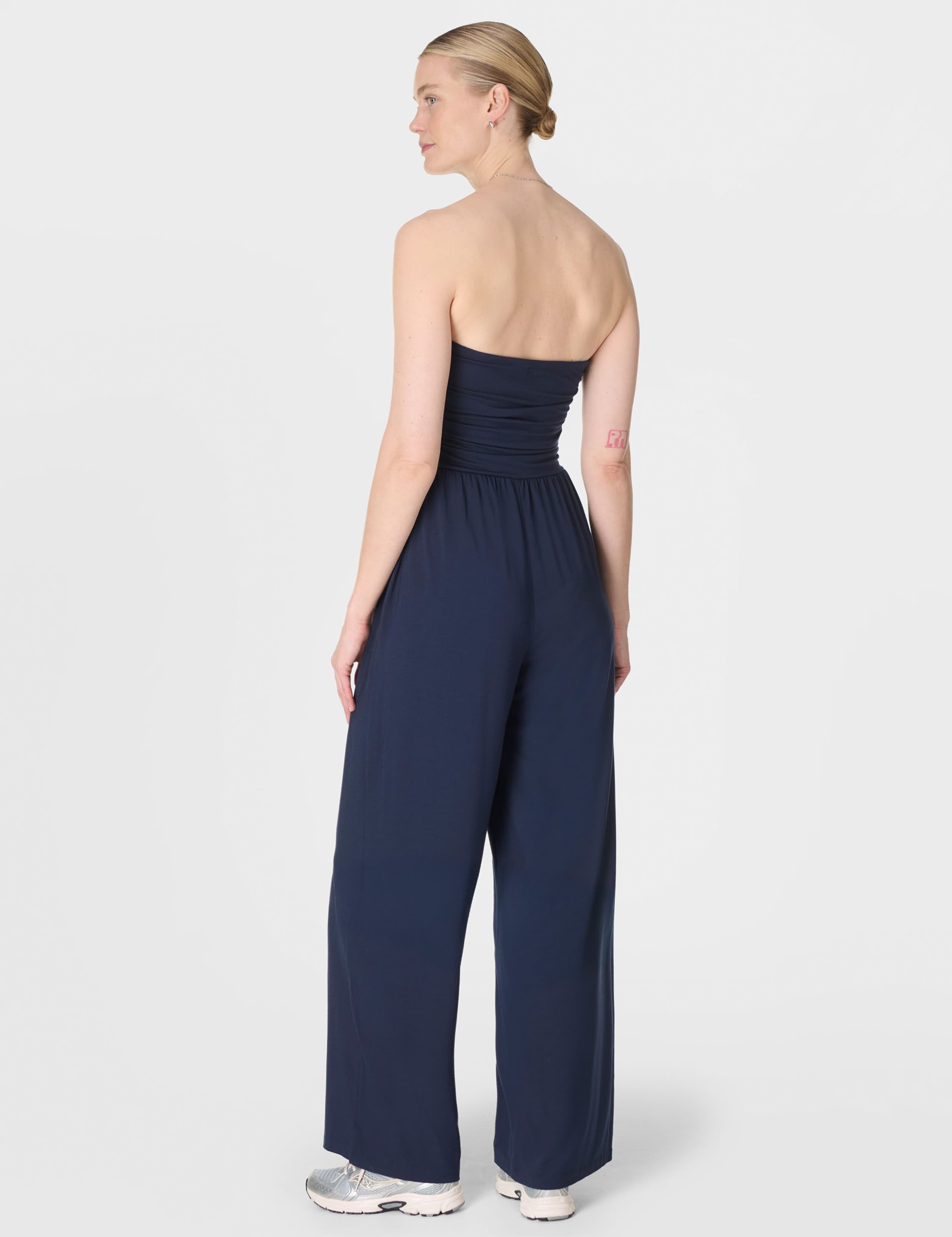 Modal Rich Bandeau Wide Leg Jumpsuit 3 of 7