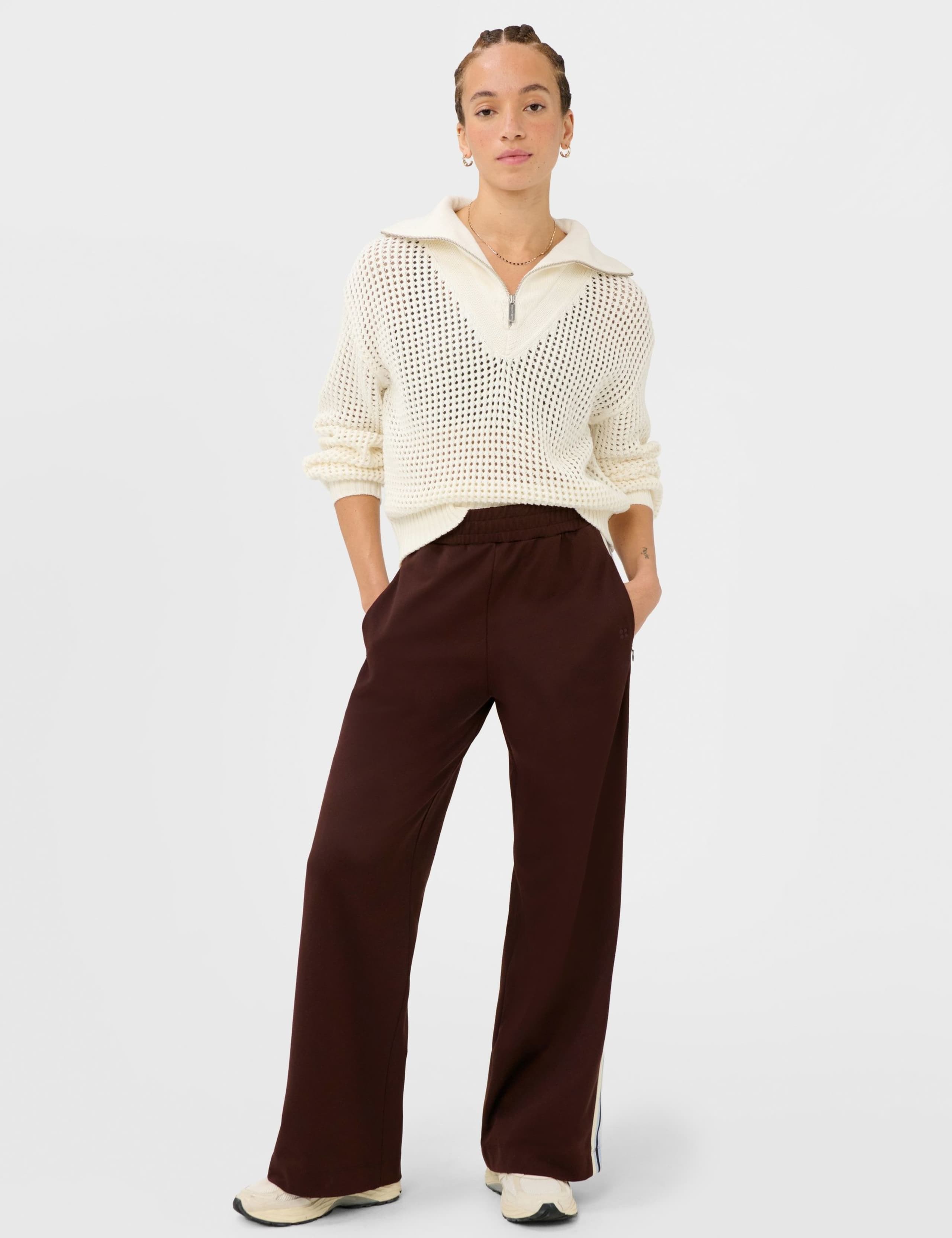 Tides High Pure Cotton Textured Half Zip Jumper 5 of 7