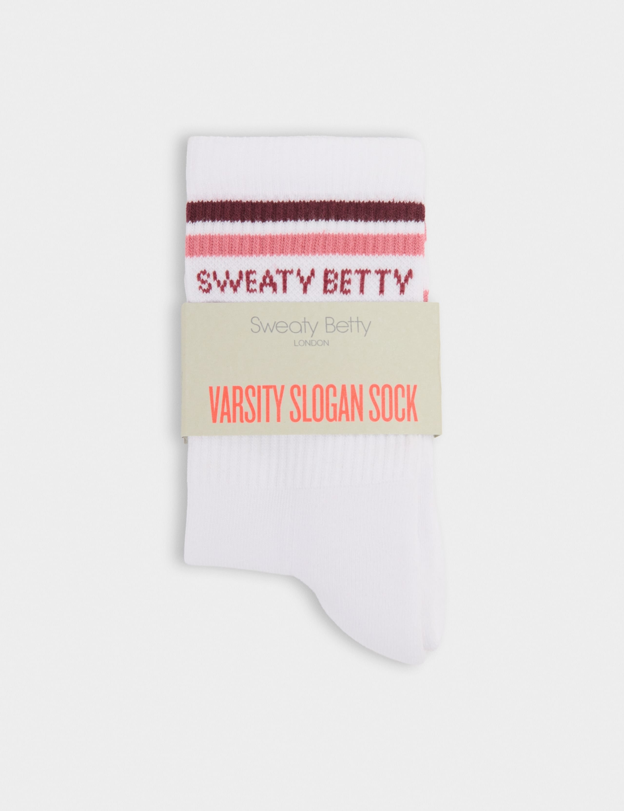 Varsity Slogan Cotton Rich Ribbed Socks 2 of 4