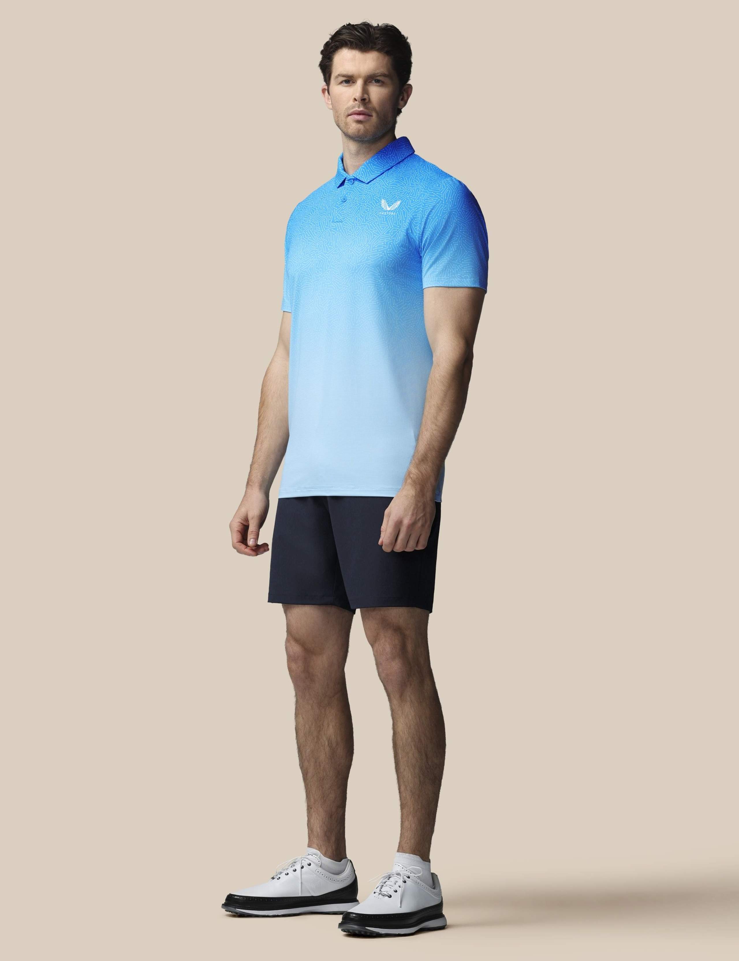 Golf Map Print Technical Polo Shirt 2 of 6