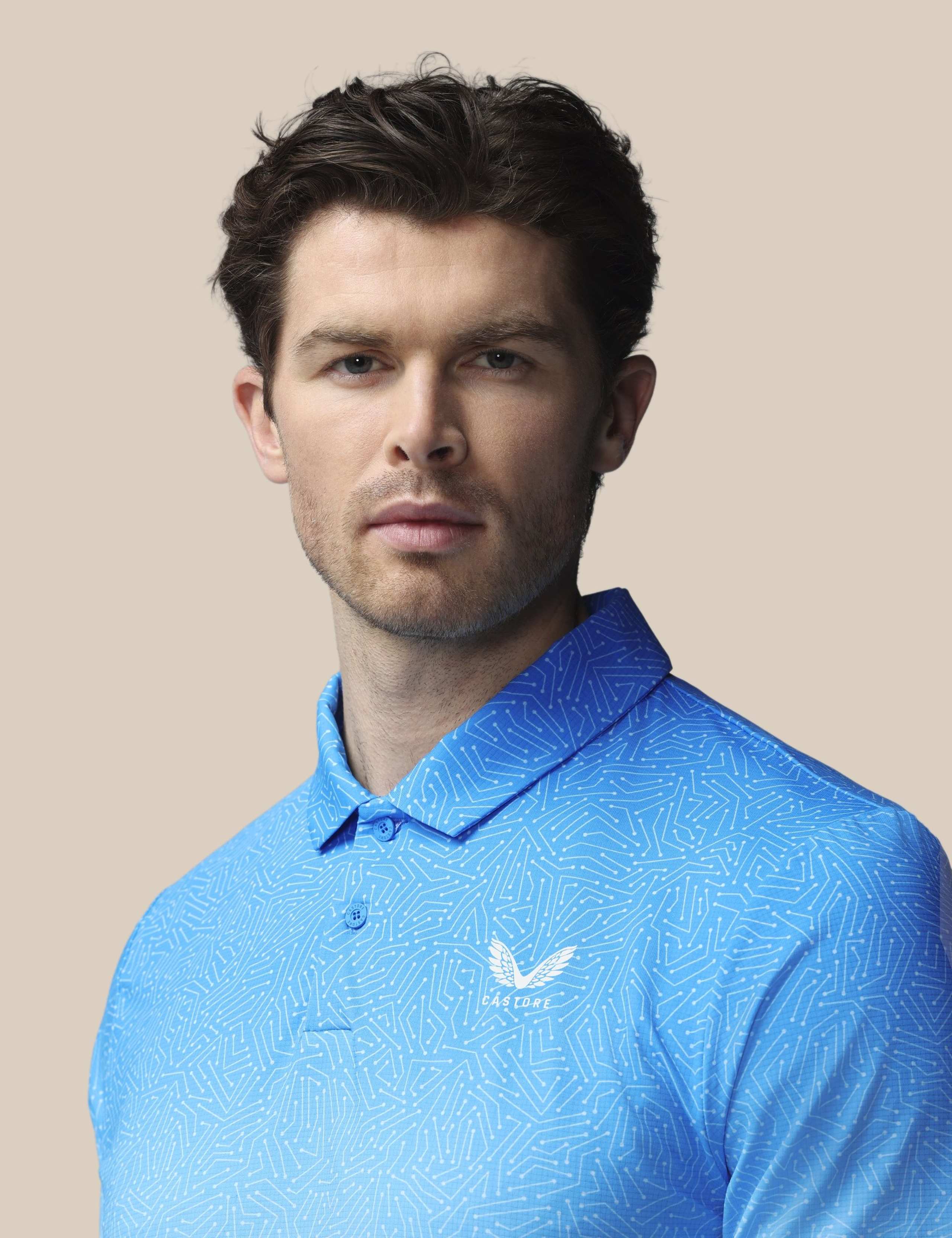 Golf Map Print Technical Polo Shirt 4 of 6