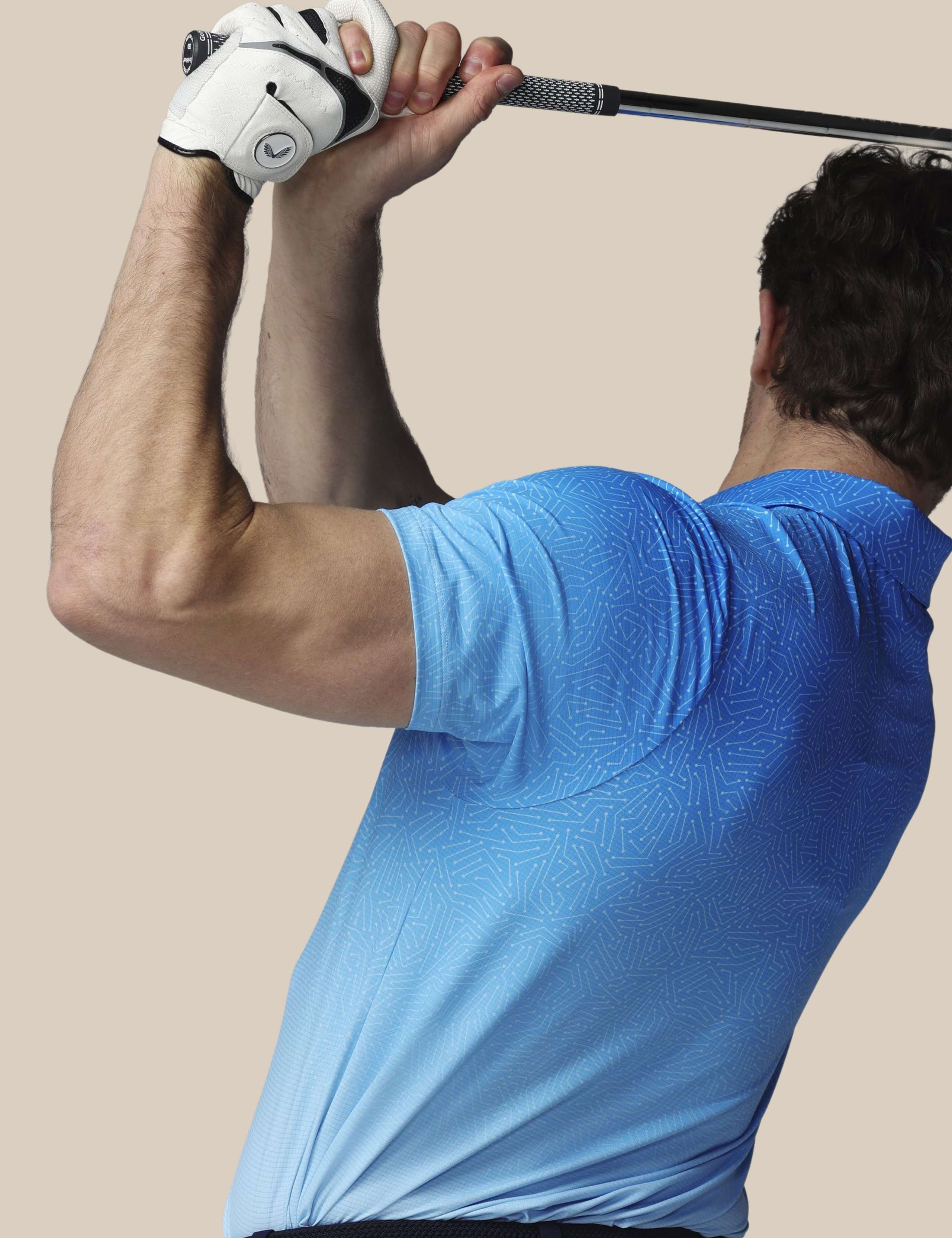 Golf Map Print Technical Polo Shirt 5 of 6