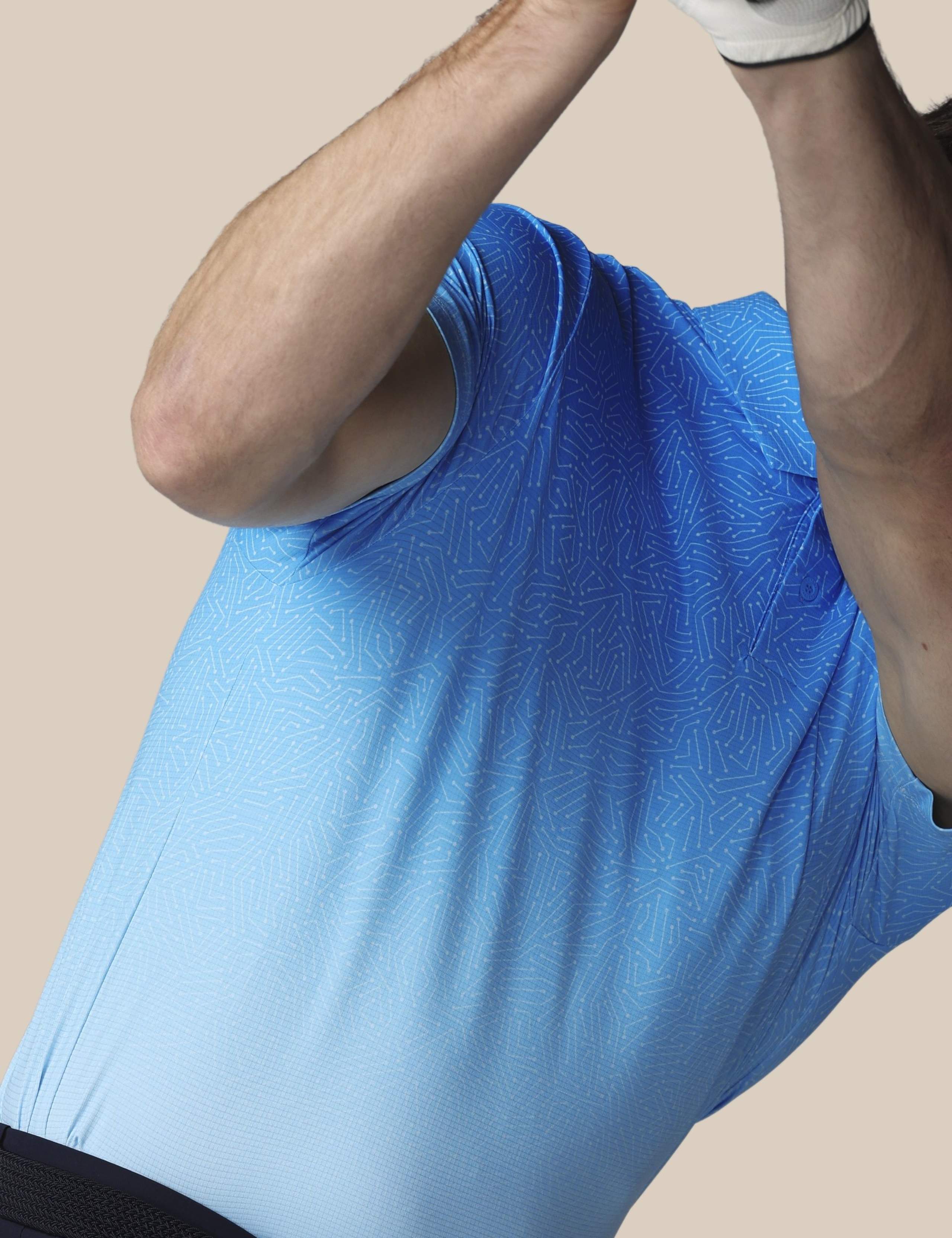 Golf Map Print Technical Polo Shirt 6 of 6