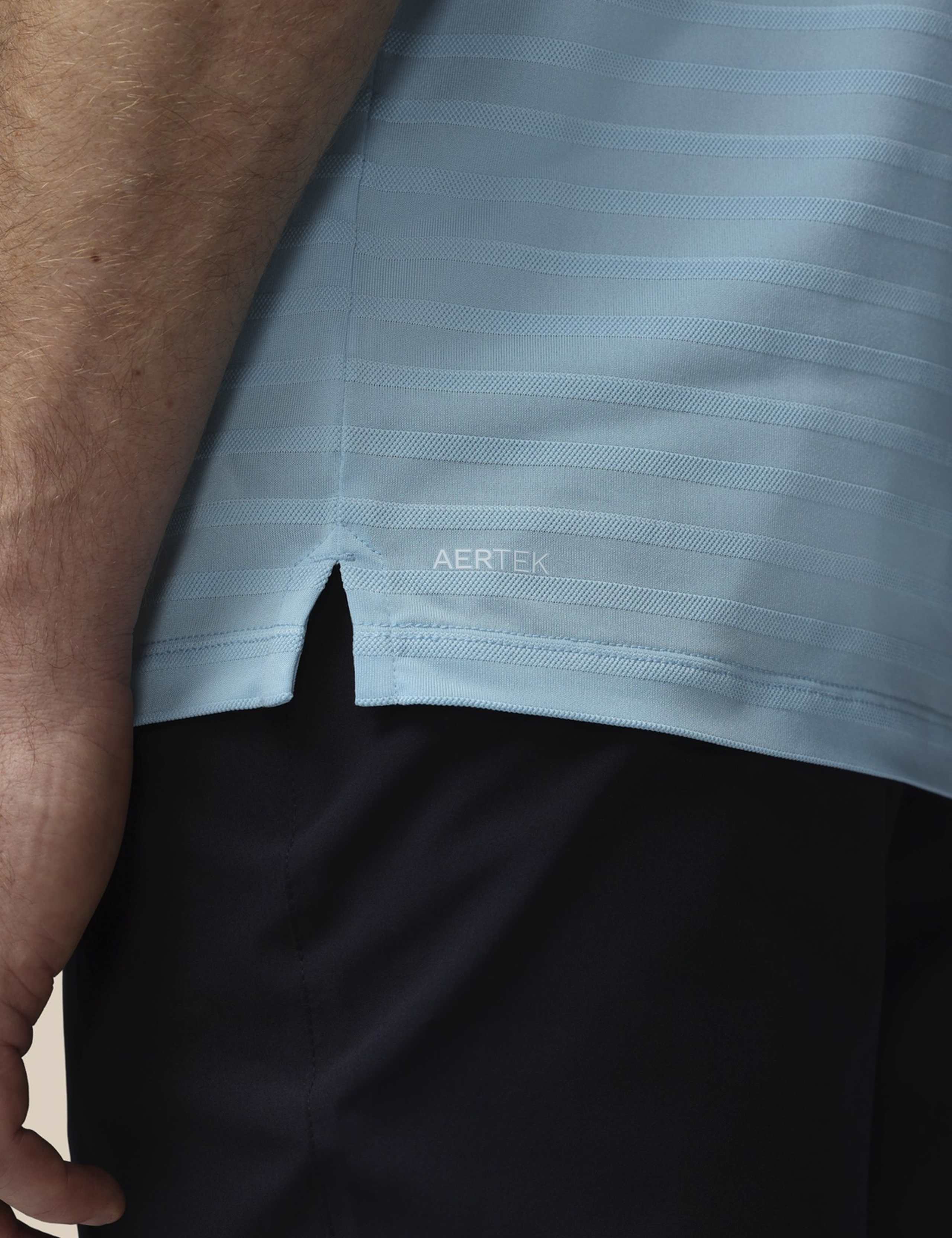 Pique Striped Technical Stretch Polo Shirt 6 of 6