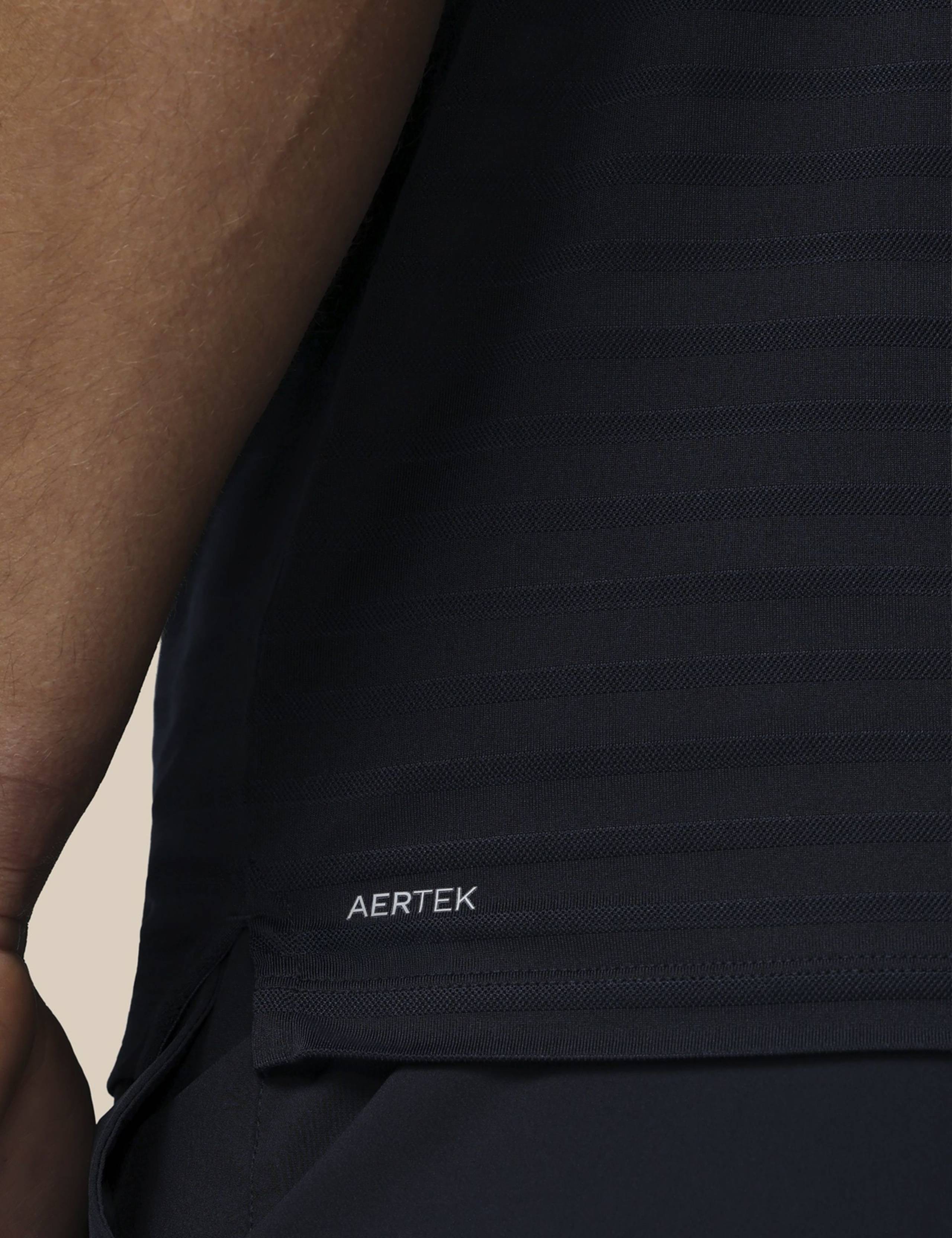 Pique Striped Technical Stretch Polo Shirt 6 of 6