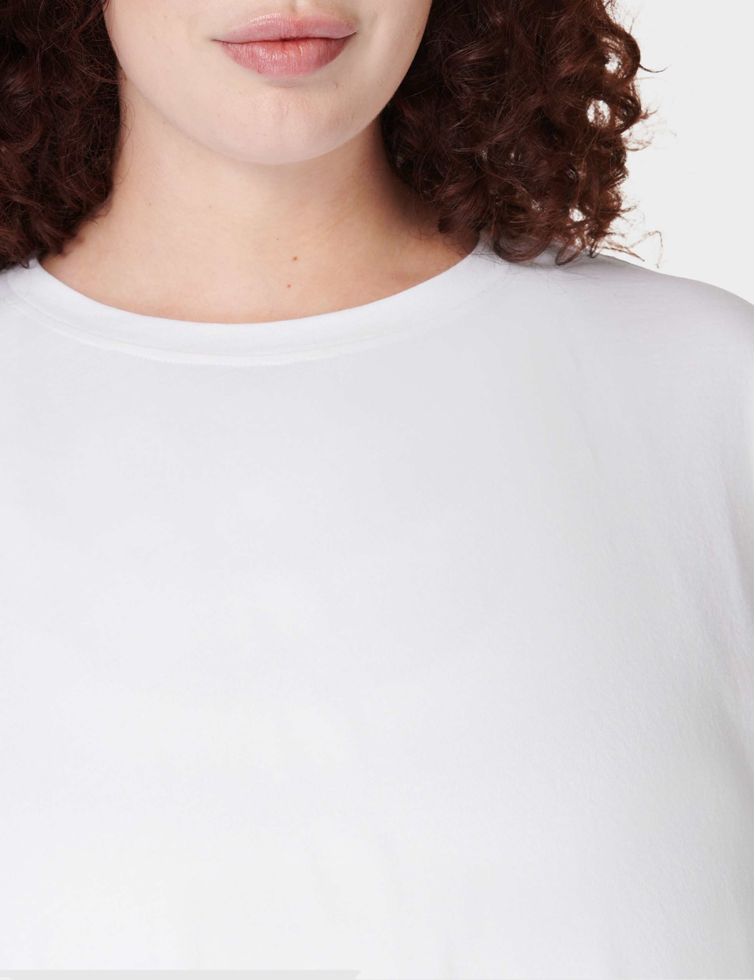 Essential Cotton Rich Crew Neck Crop T-Shirt 7 of 7