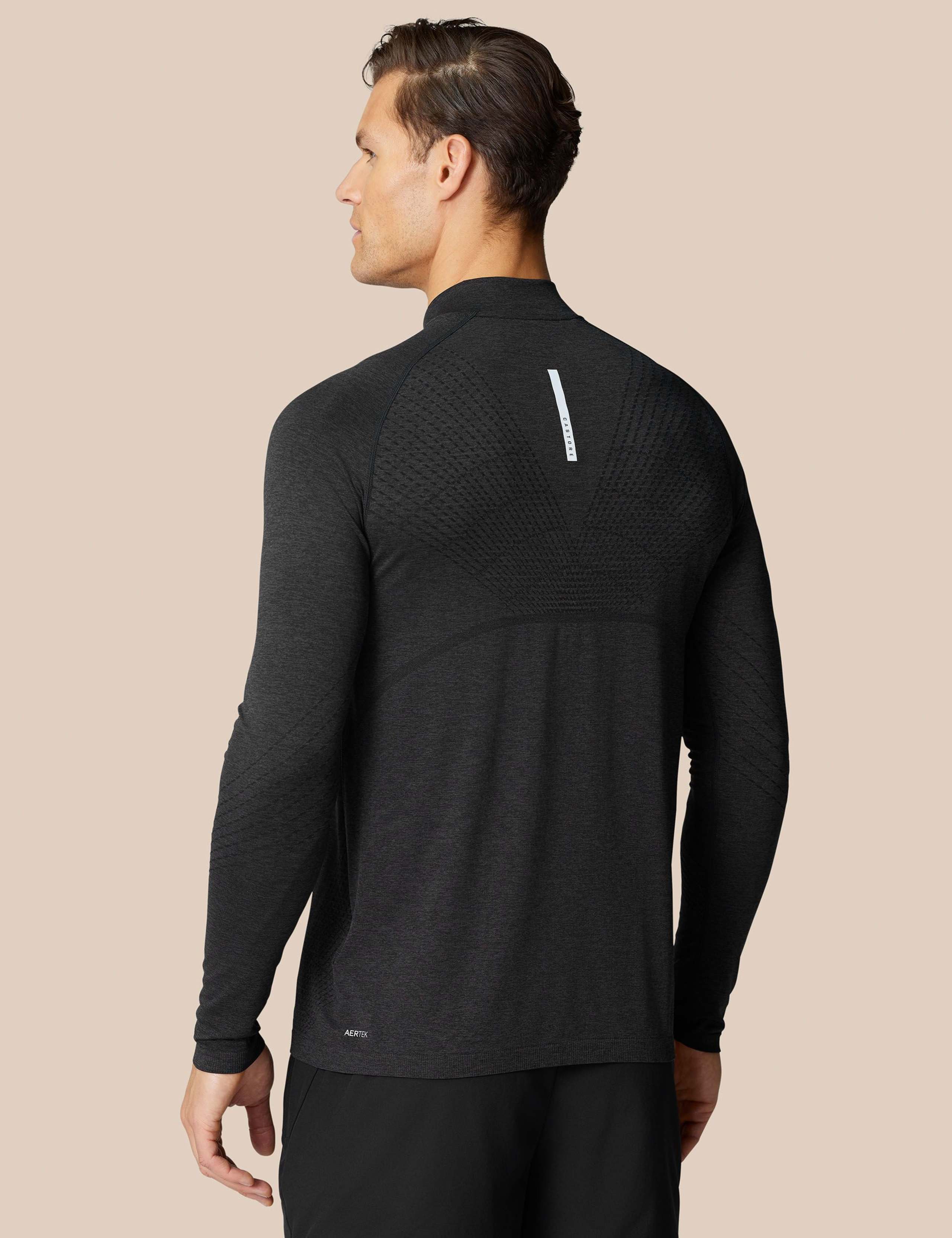 Seam Free Half Zip Funnel Neck Sweatshirt 2 of 6