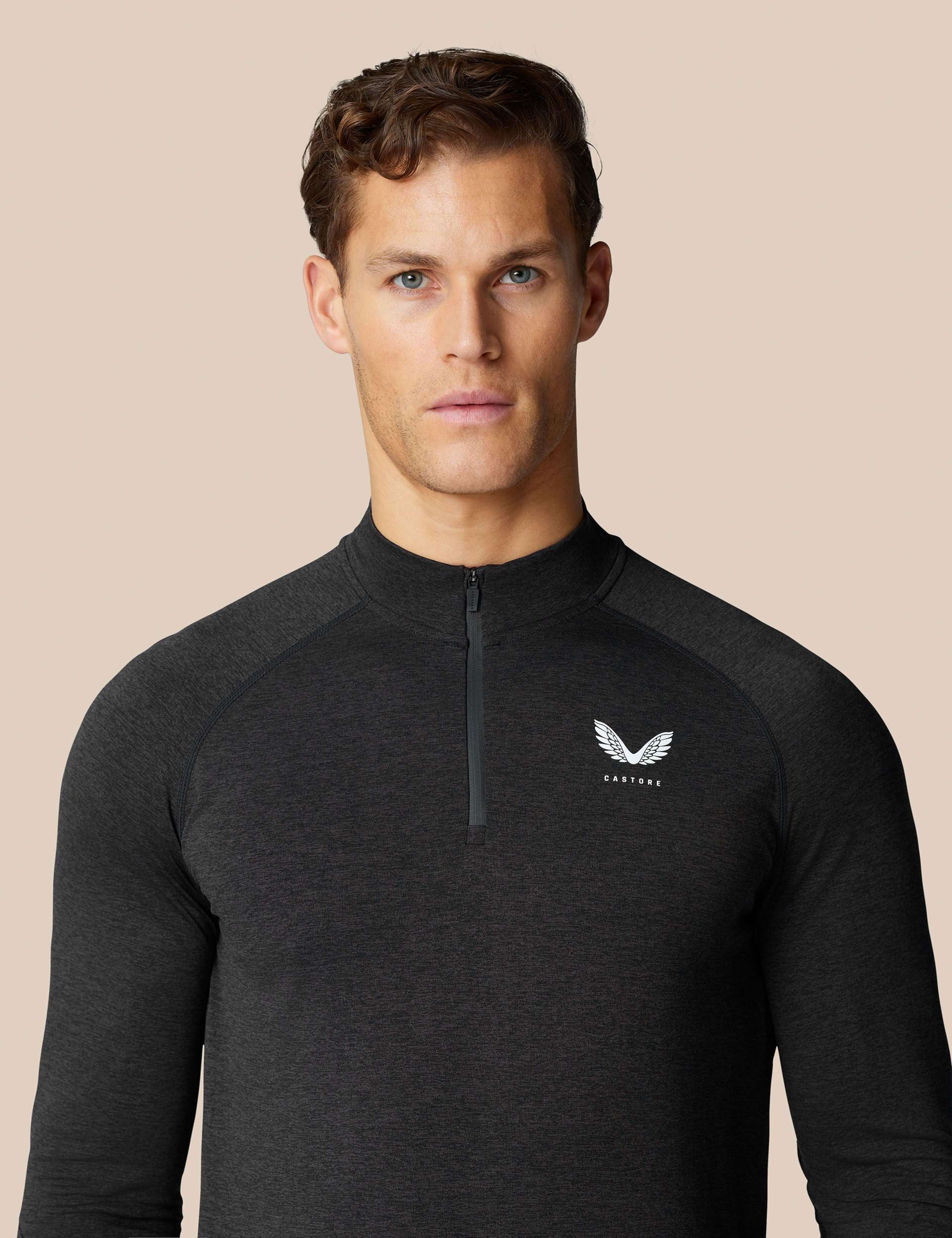 Seam Free Half Zip Funnel Neck Sweatshirt 3 of 6