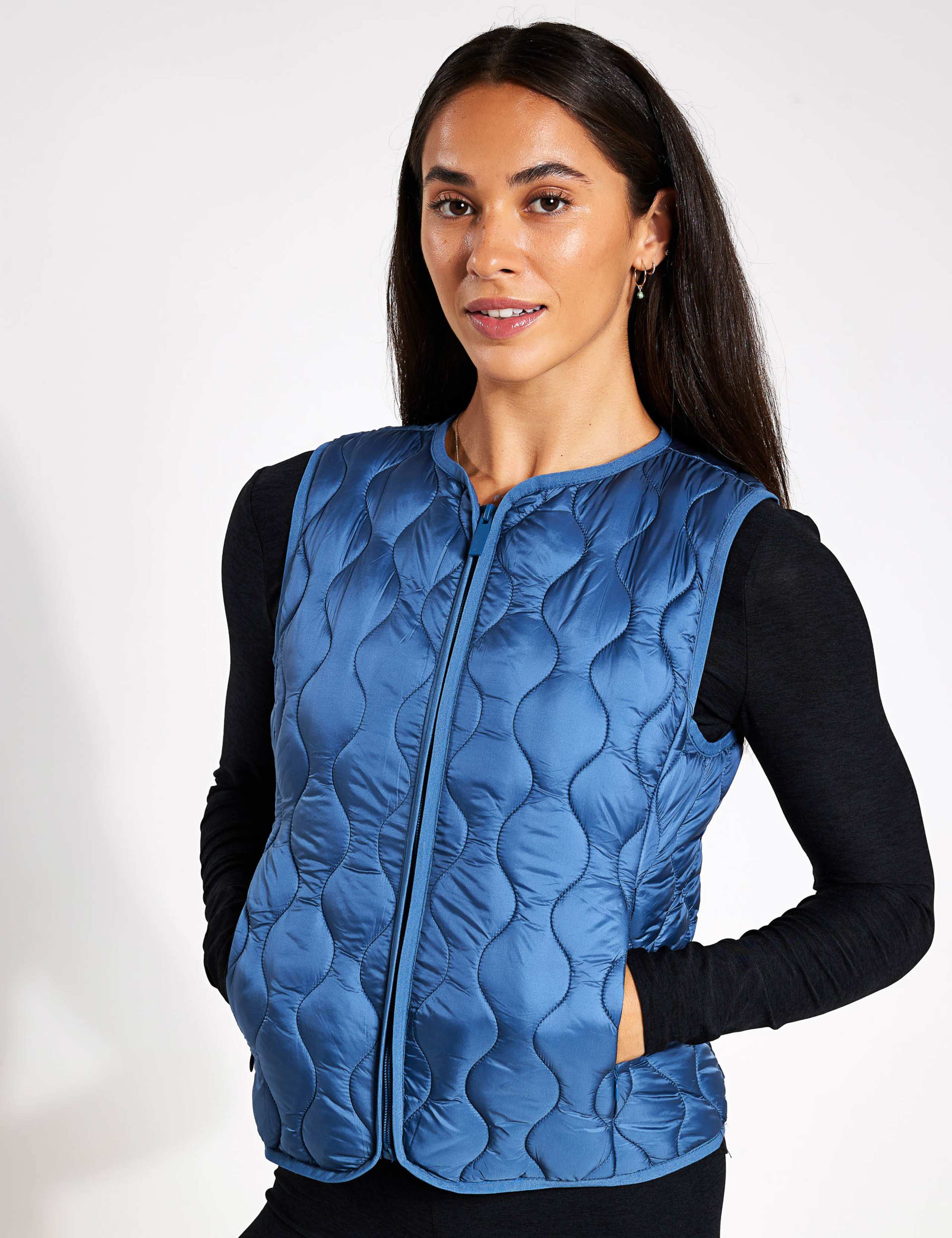 Kenal Quilted Collarless Gilet 2 of 5