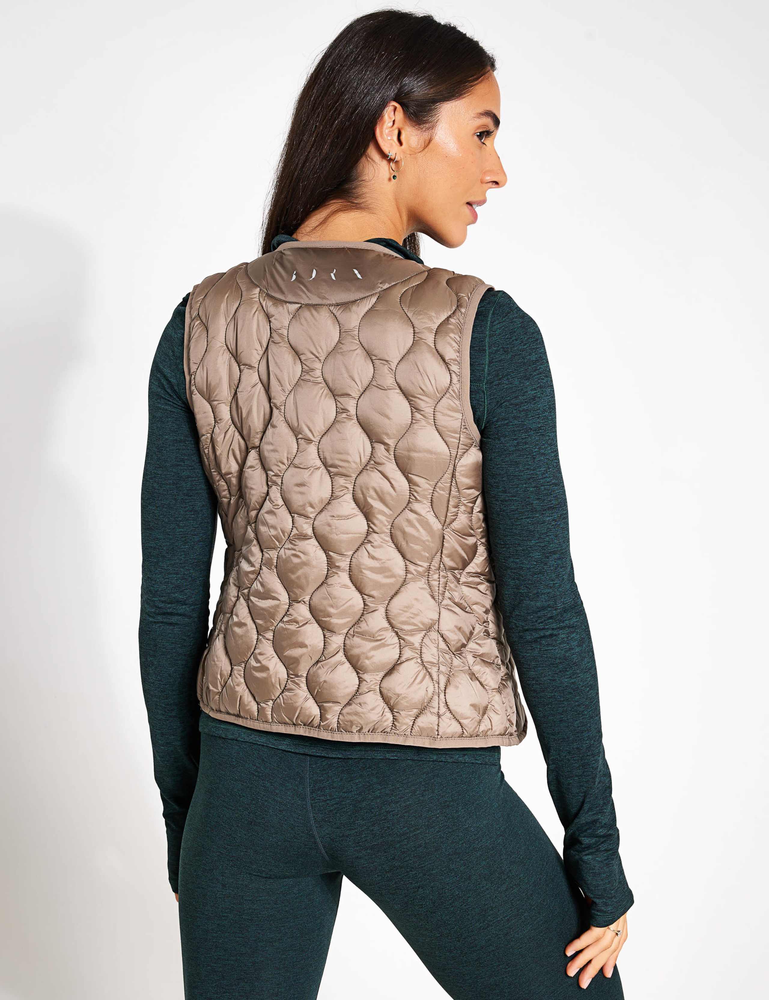 Kenal Quilted Collarless Gilet 3 of 5