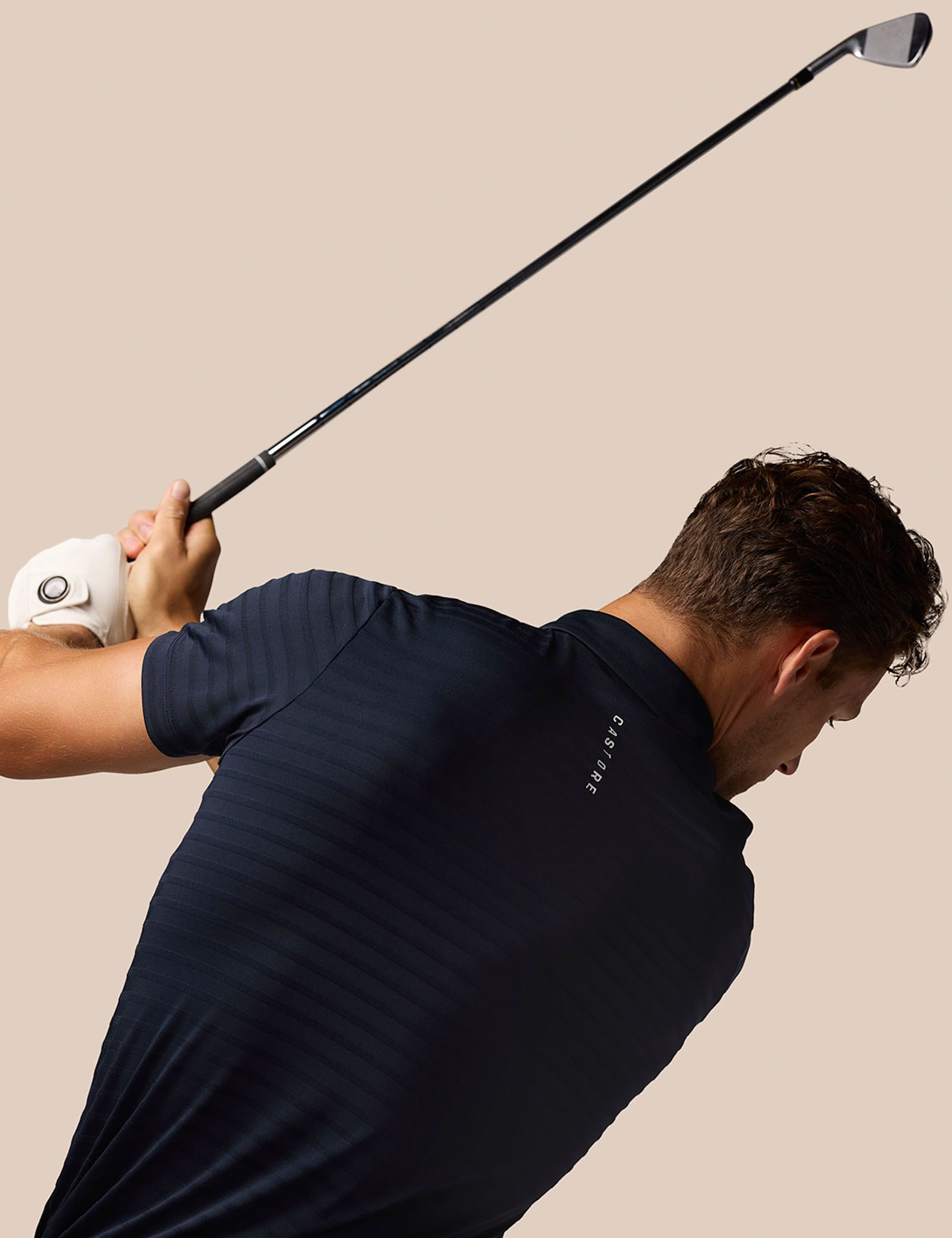 Pinnacle Striped Textured Polo Shirt 4 of 6