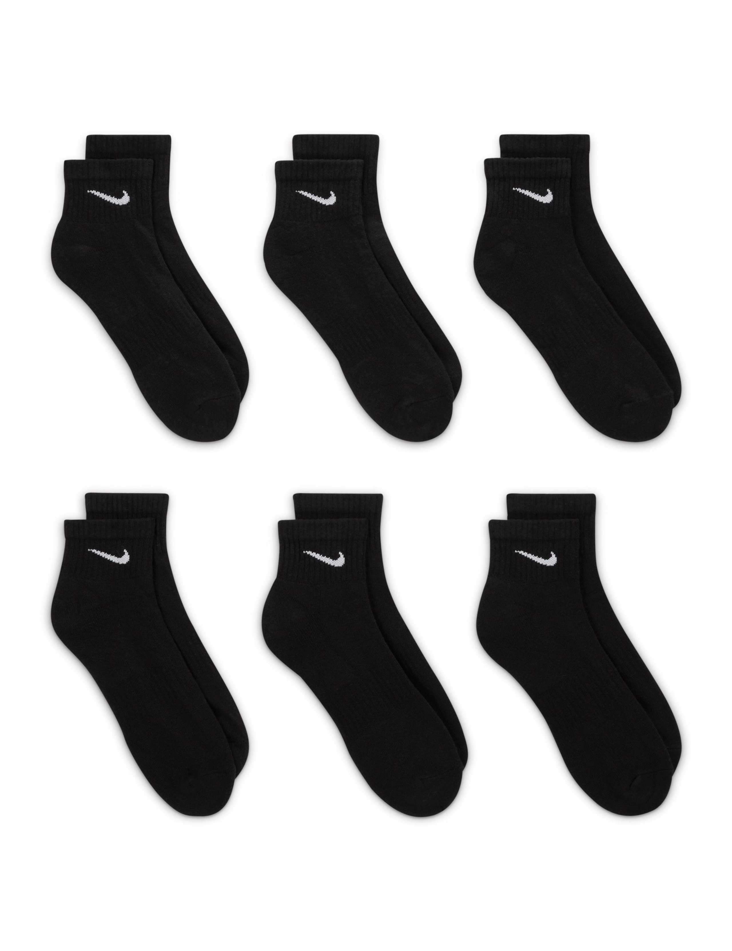 6 Pack Everyday Cushioned Ankle Socks 1 of 3