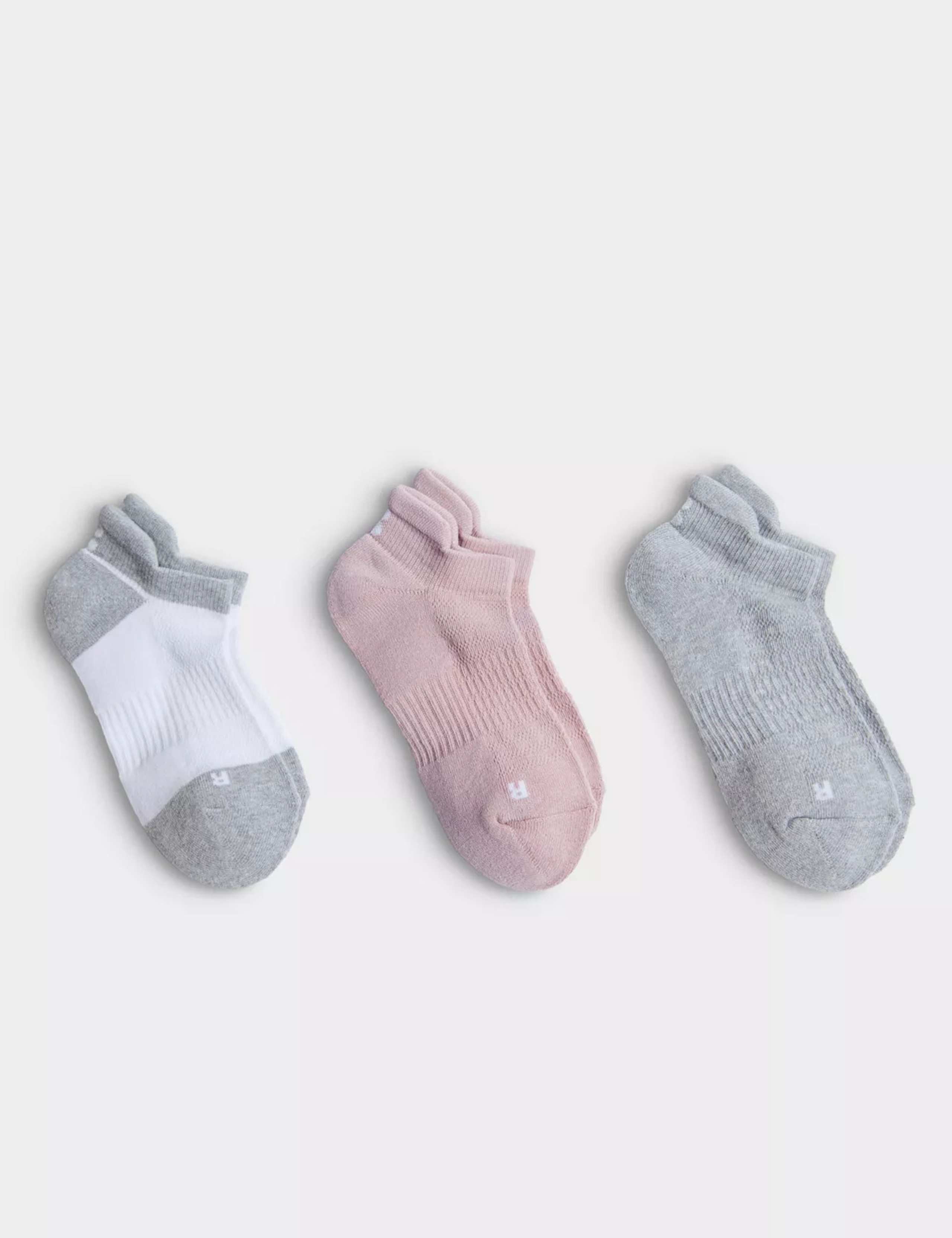 3pk Workout Cotton Rich Trainer Socks 1 of 2