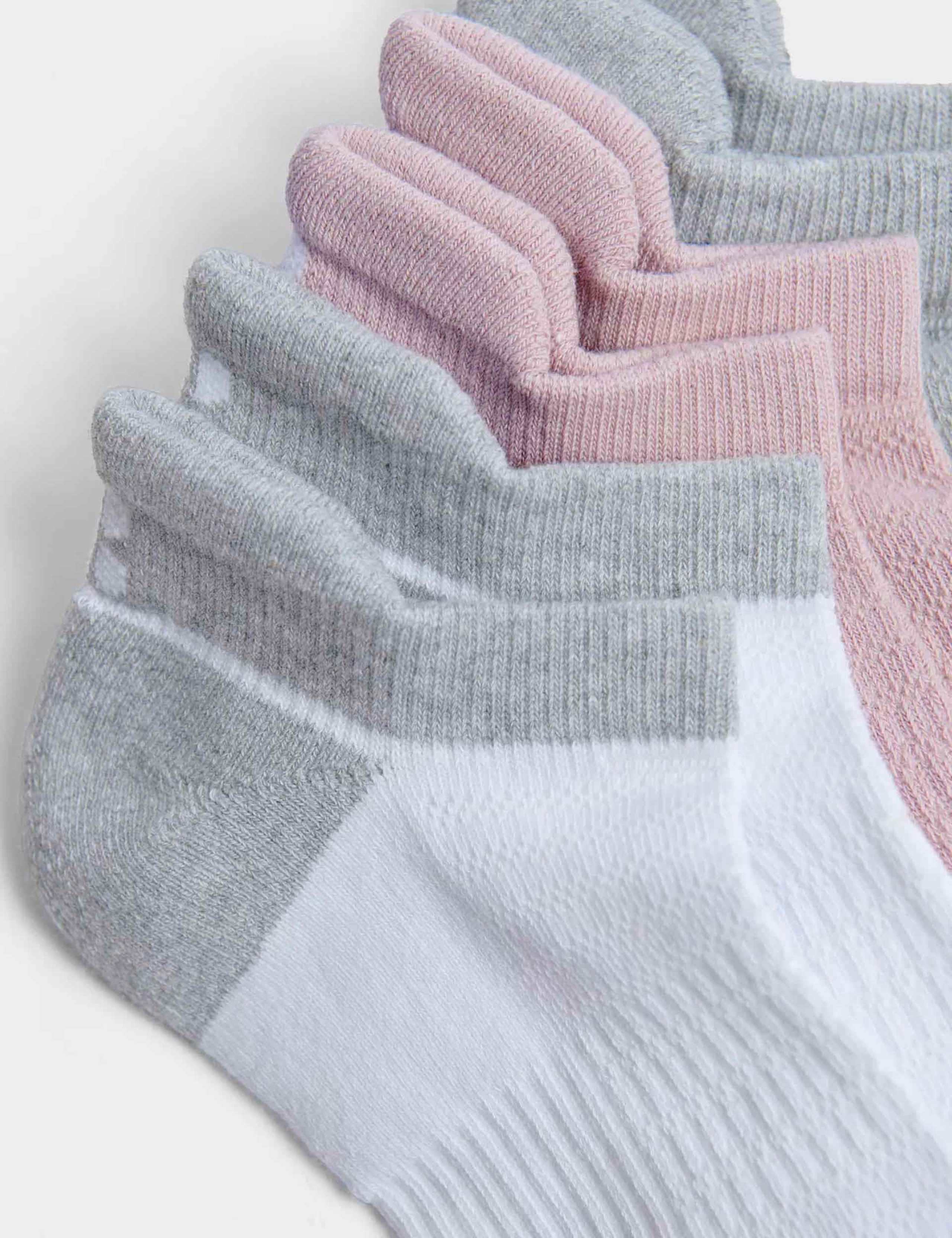 3pk Workout Cotton Rich Trainer Socks 2 of 2