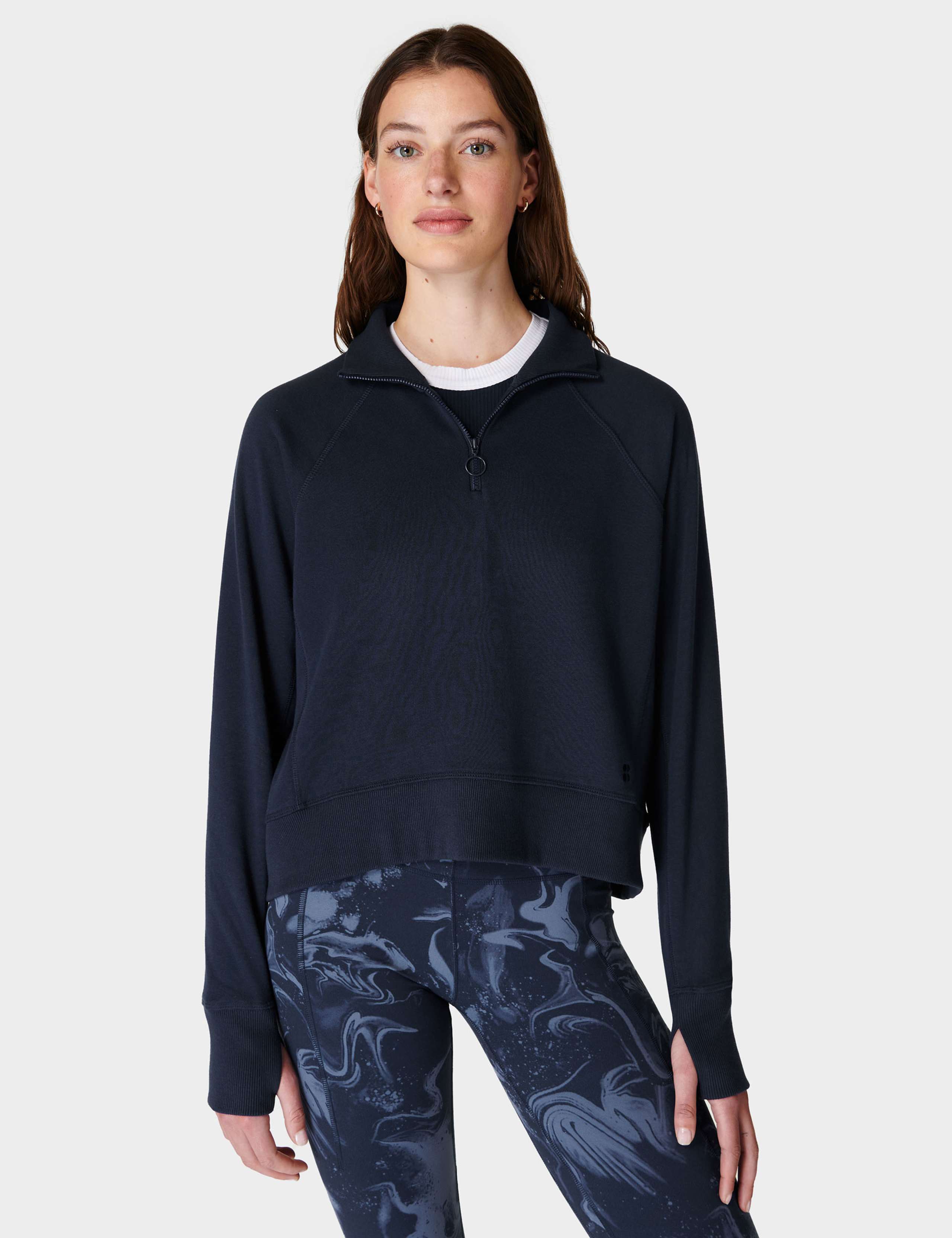 Revive Cotton Rich Half Zip Sweatshirt 1 of 6