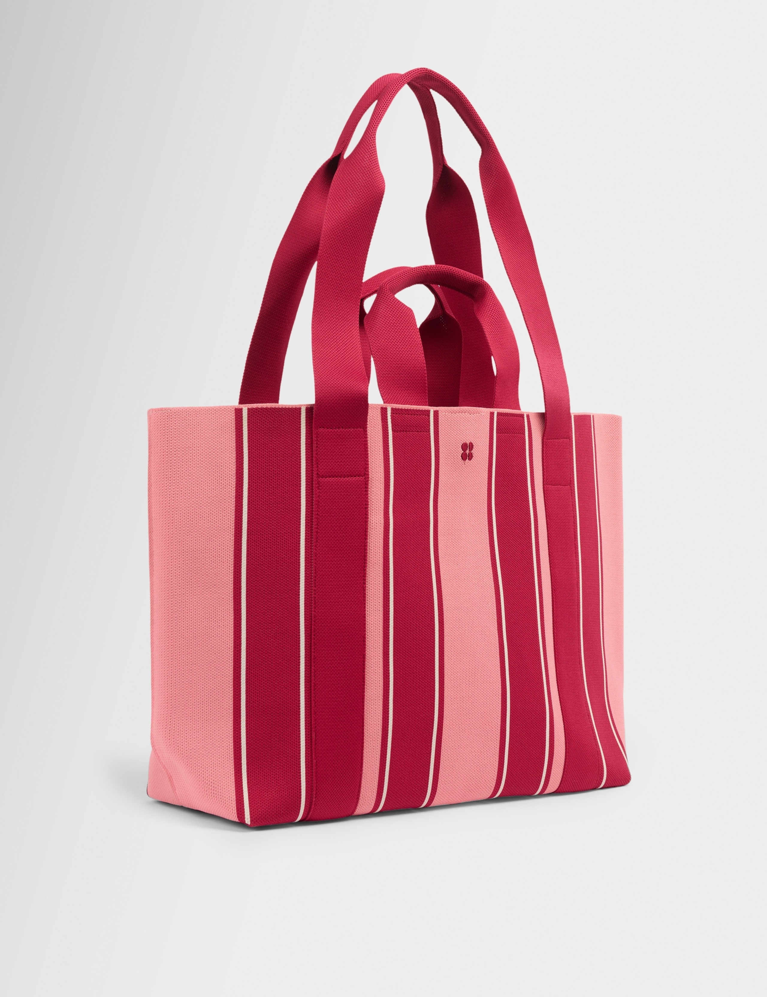 Knitted Striped Tote Bag 5 of 8