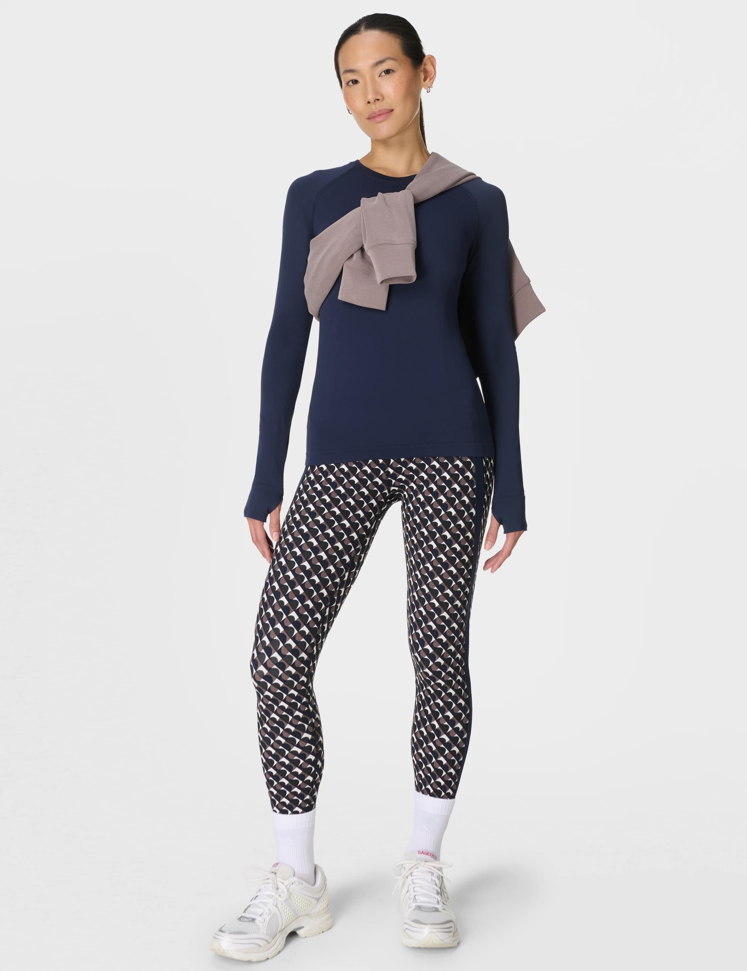 Side Stripe High Waisted 7/8 Leggings 3 of 10