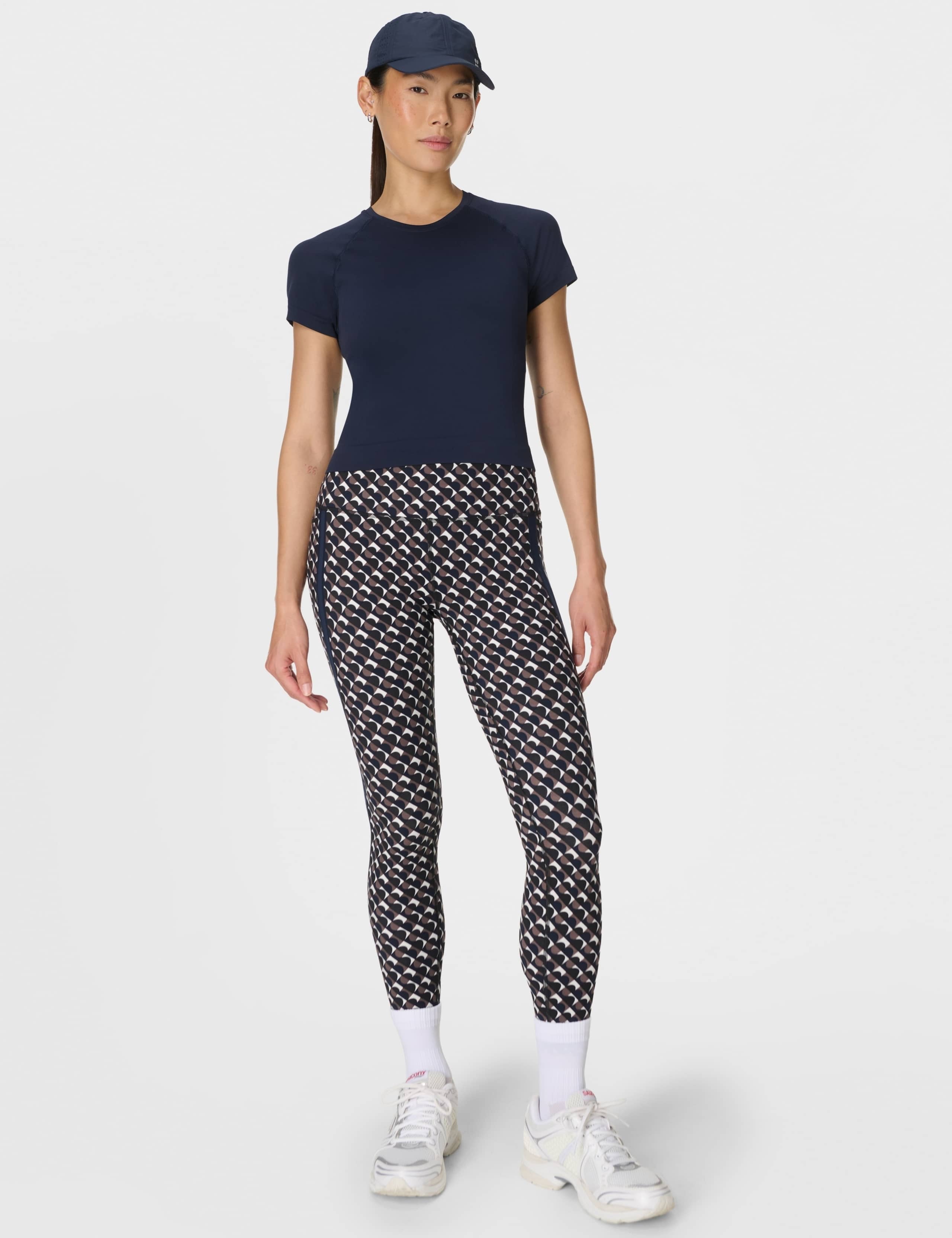 Side Stripe High Waisted 7/8 Leggings 5 of 10