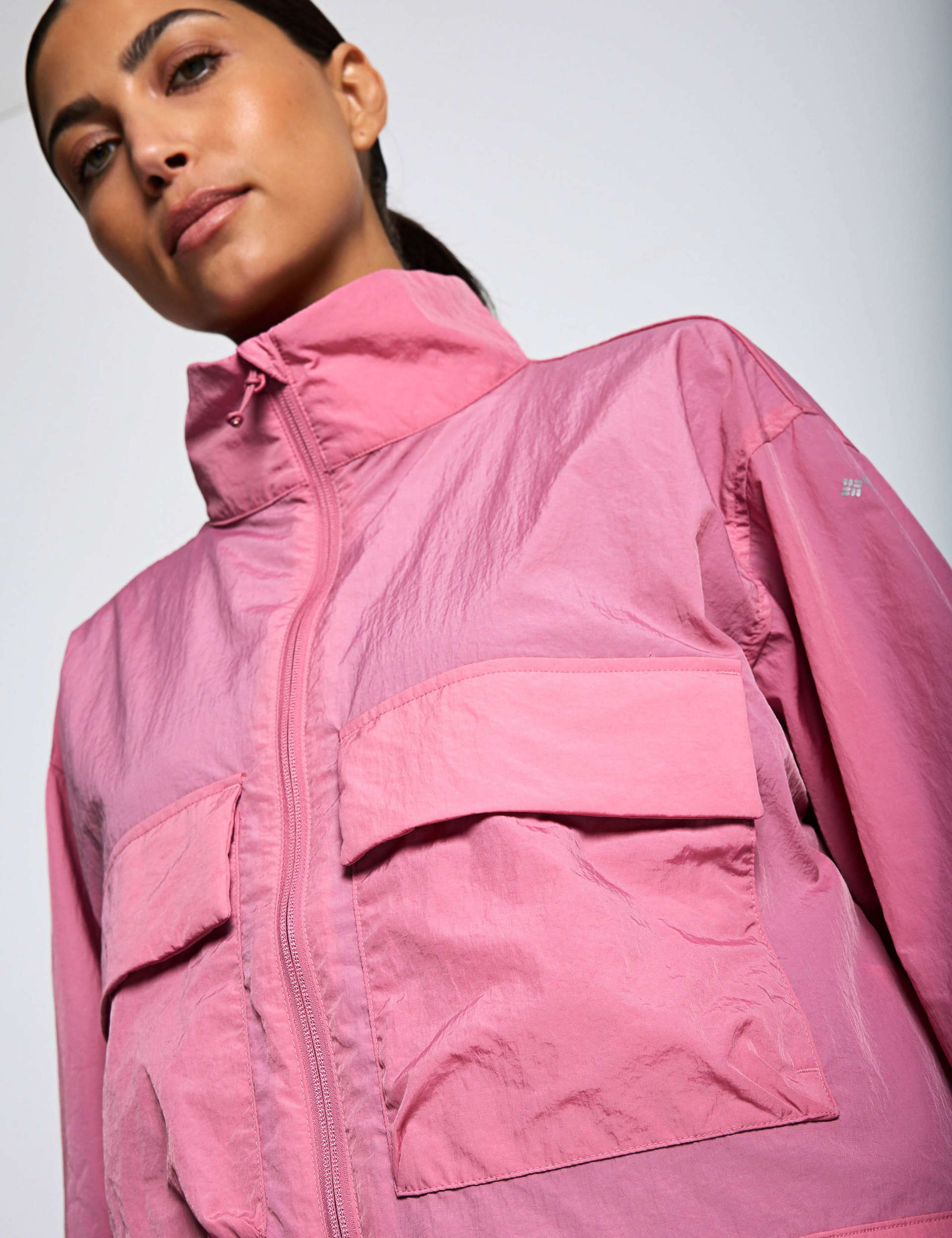 Paracutie™ Zip Up Cropped Windbreaker Jacket 4 of 6