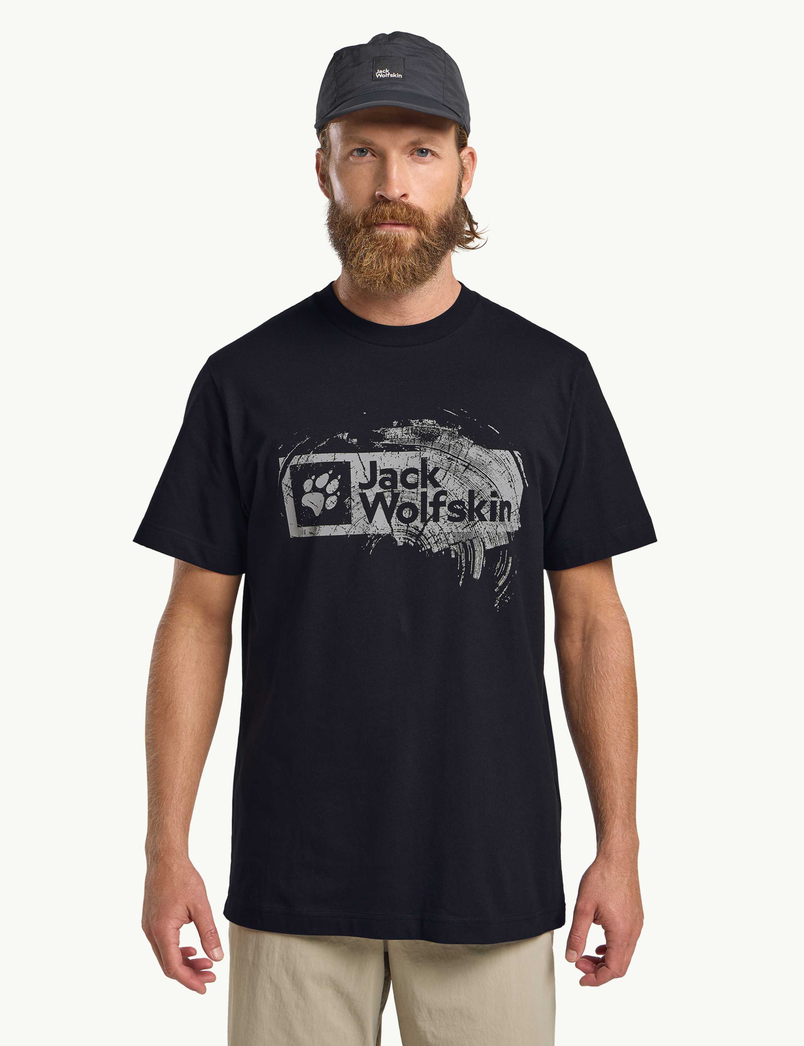 Brand Pure Cotton Crew Neck Graphic T-Shirt 1 of 5