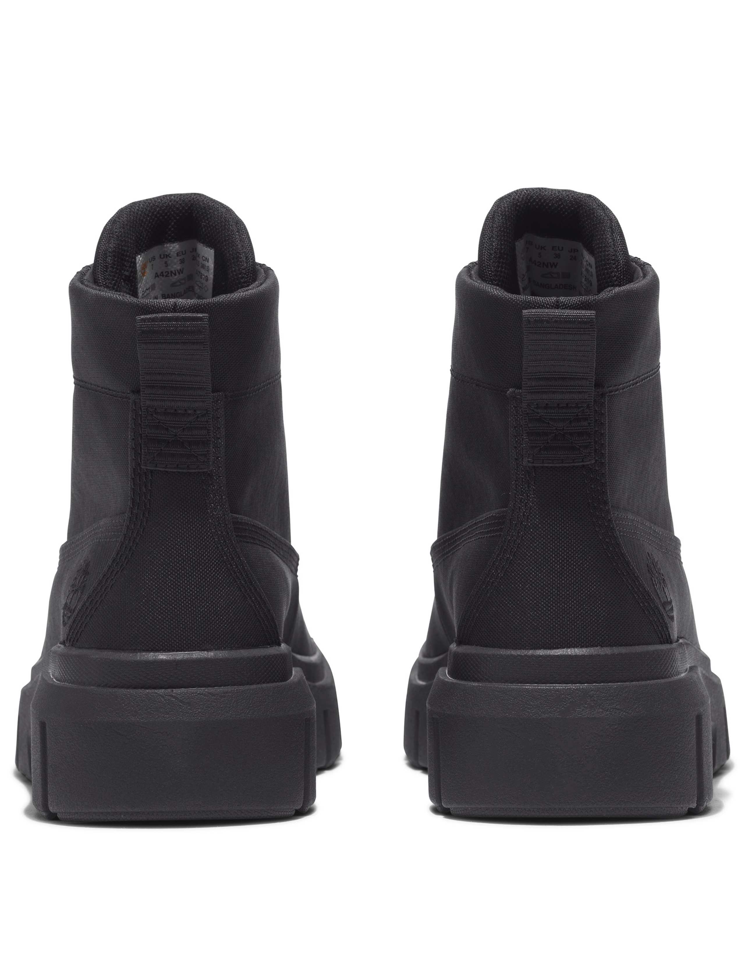 Greyfield Canvas Flat Ankle Boots 6 of 8