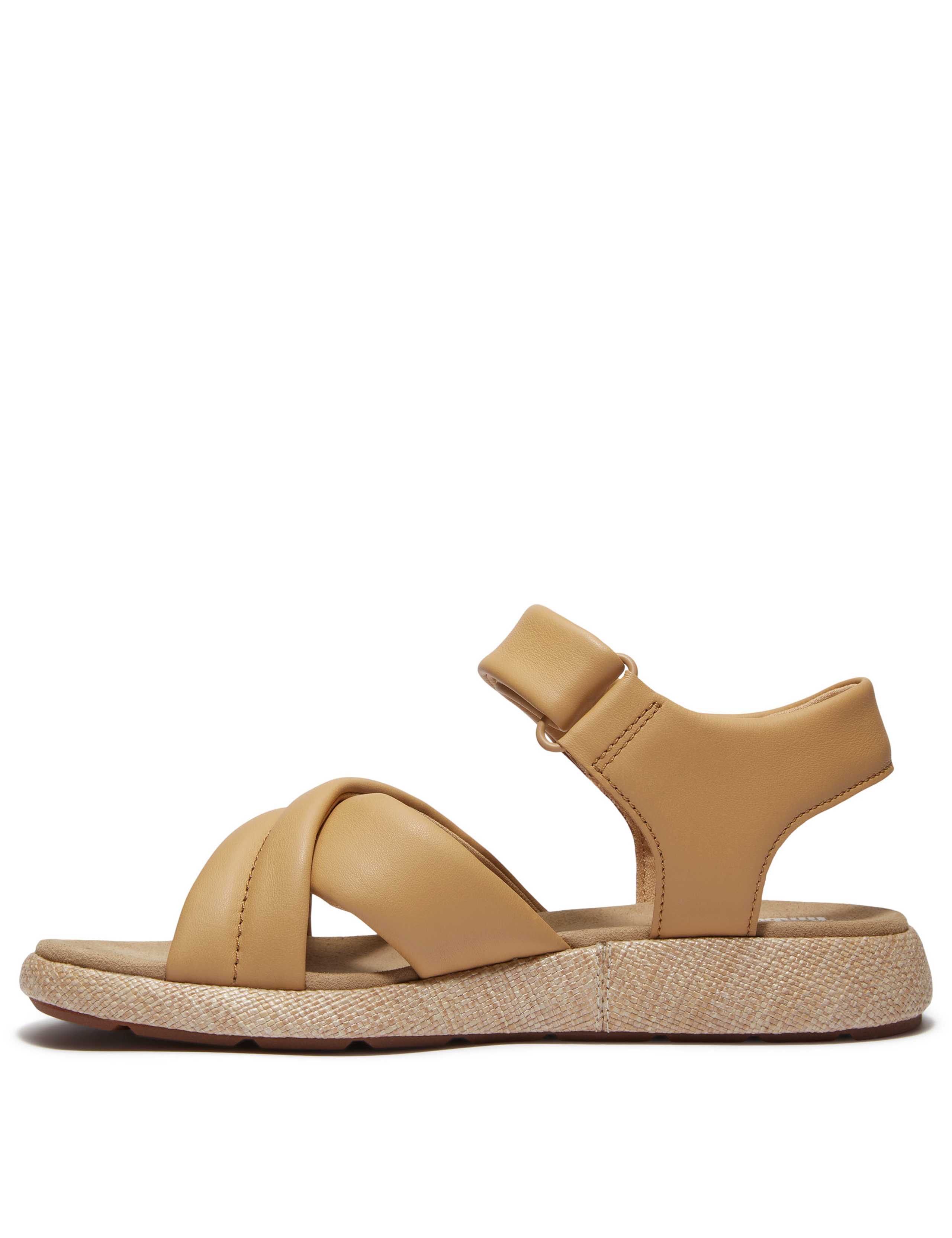 Belmar Waves Leather Flat Sandals 2 of 8