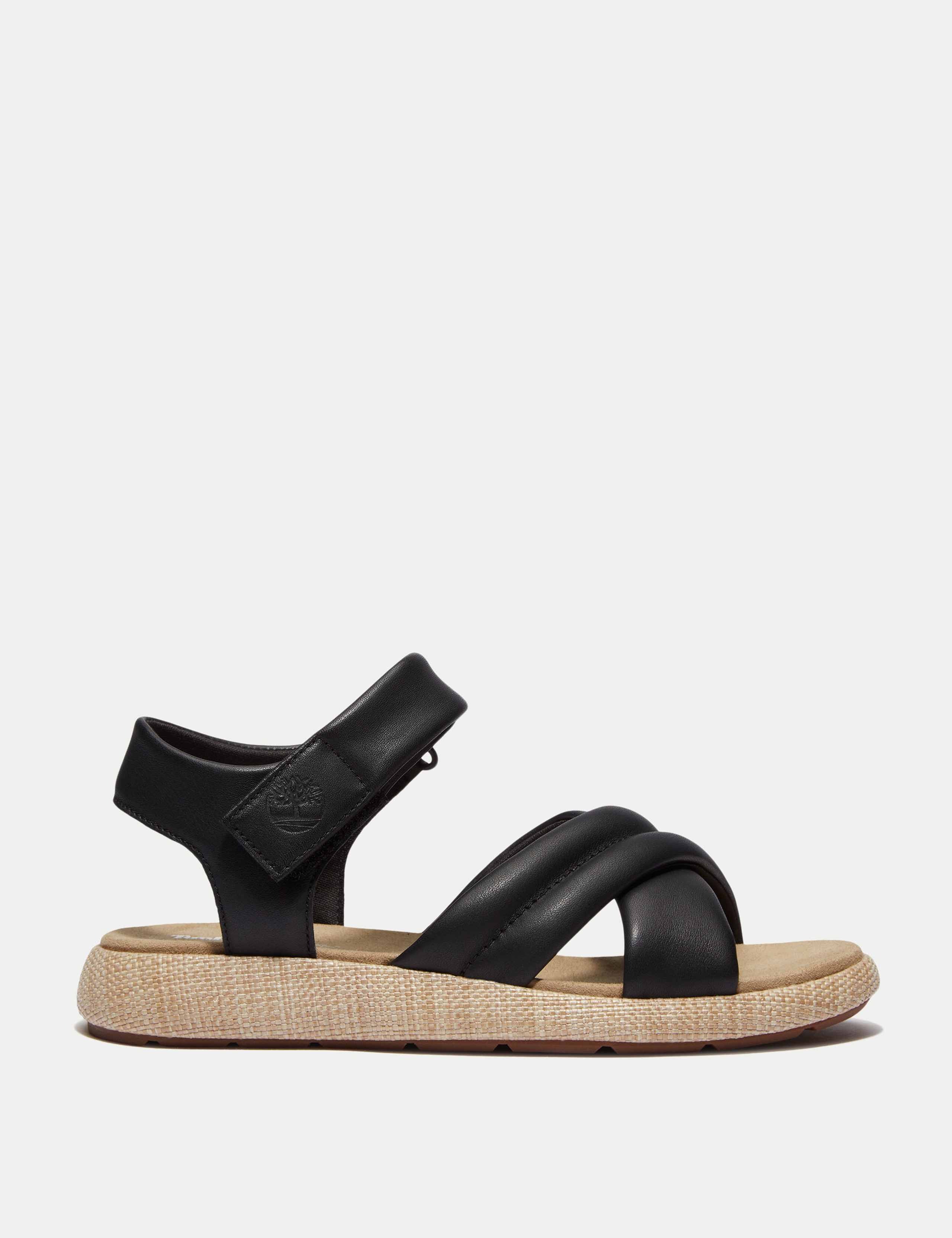 Belmar Waves Leather Flat Sandals 1 of 7