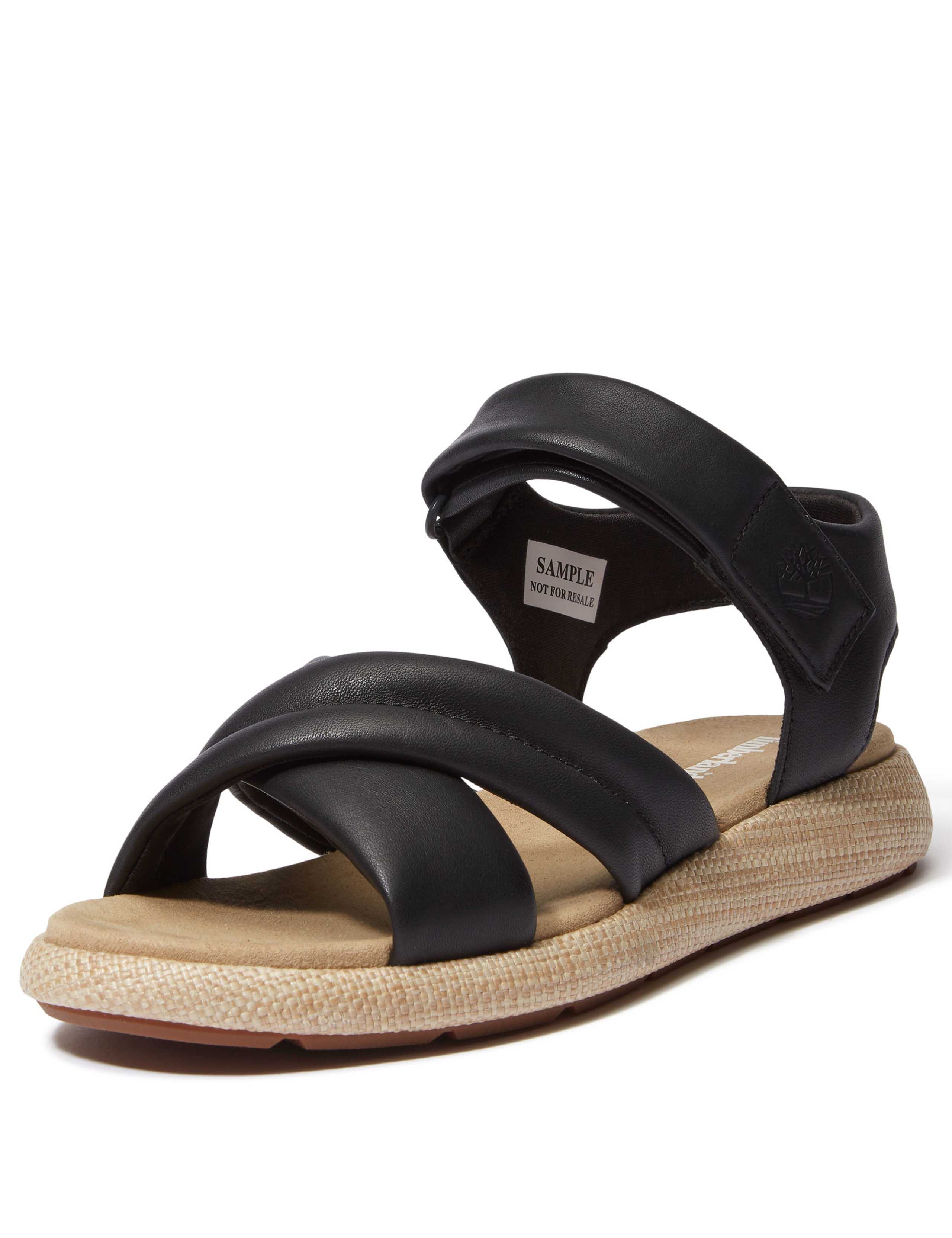 Belmar Waves Leather Flat Sandals 5 of 7