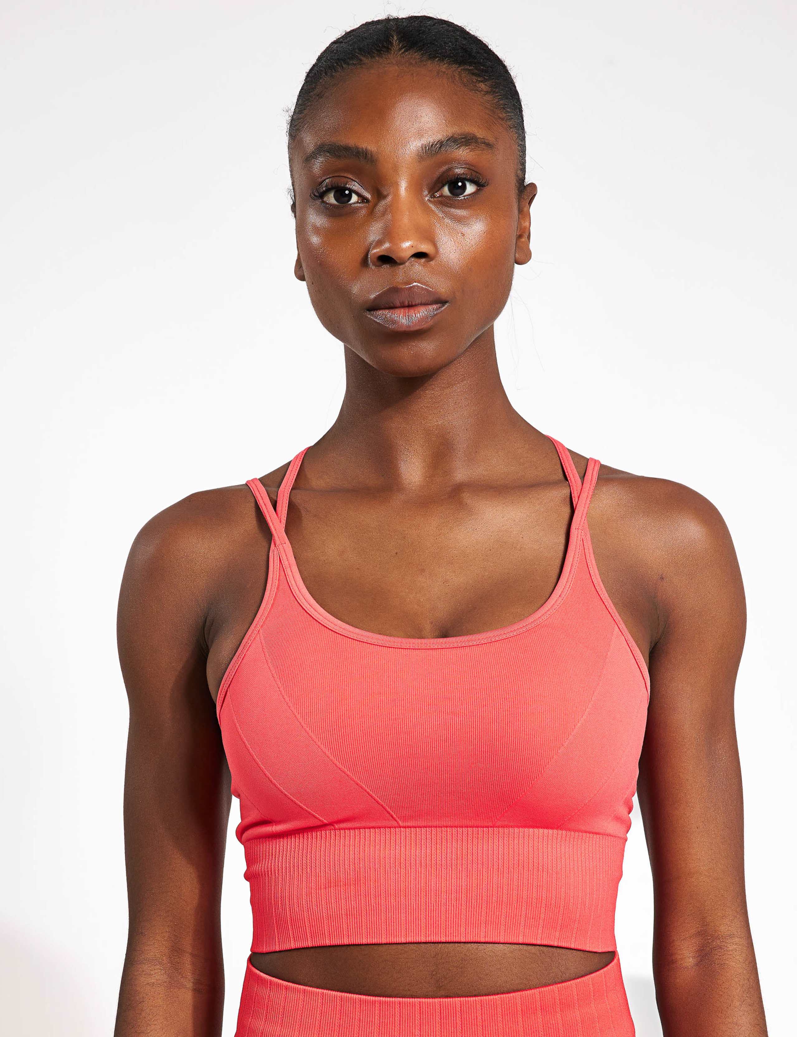 Dana Scoop Neck Strappy Fitted Crop Top 1 of 4