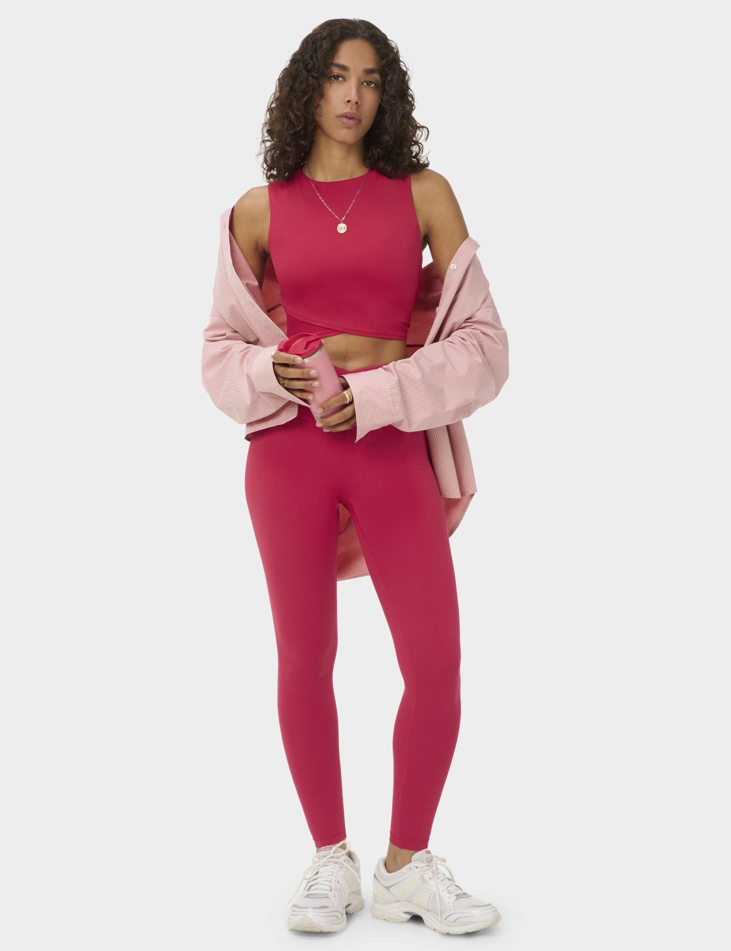 All Day Wrap Front Fitted Crop Top 4 of 6