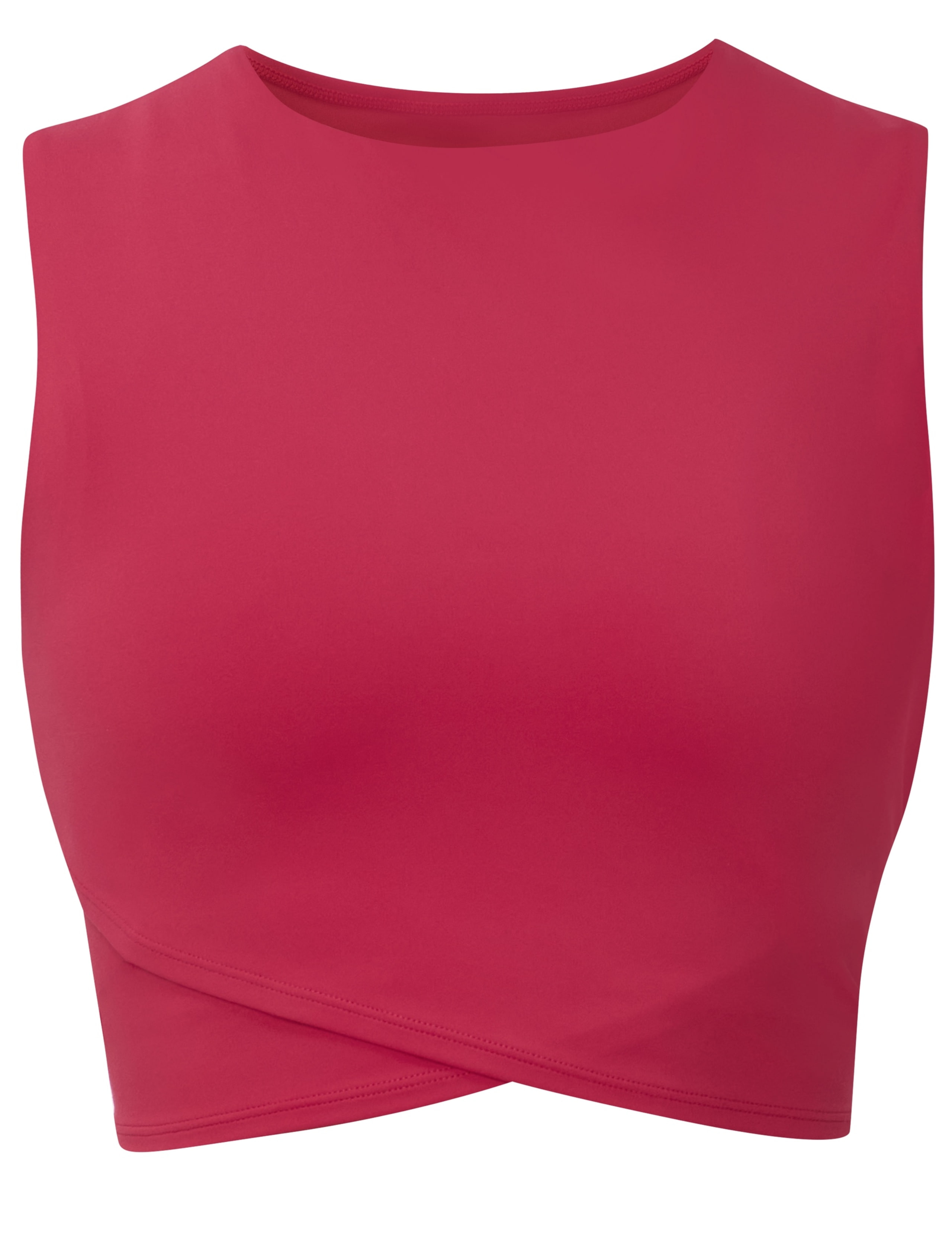 All Day Wrap Front Fitted Crop Top 2 of 6