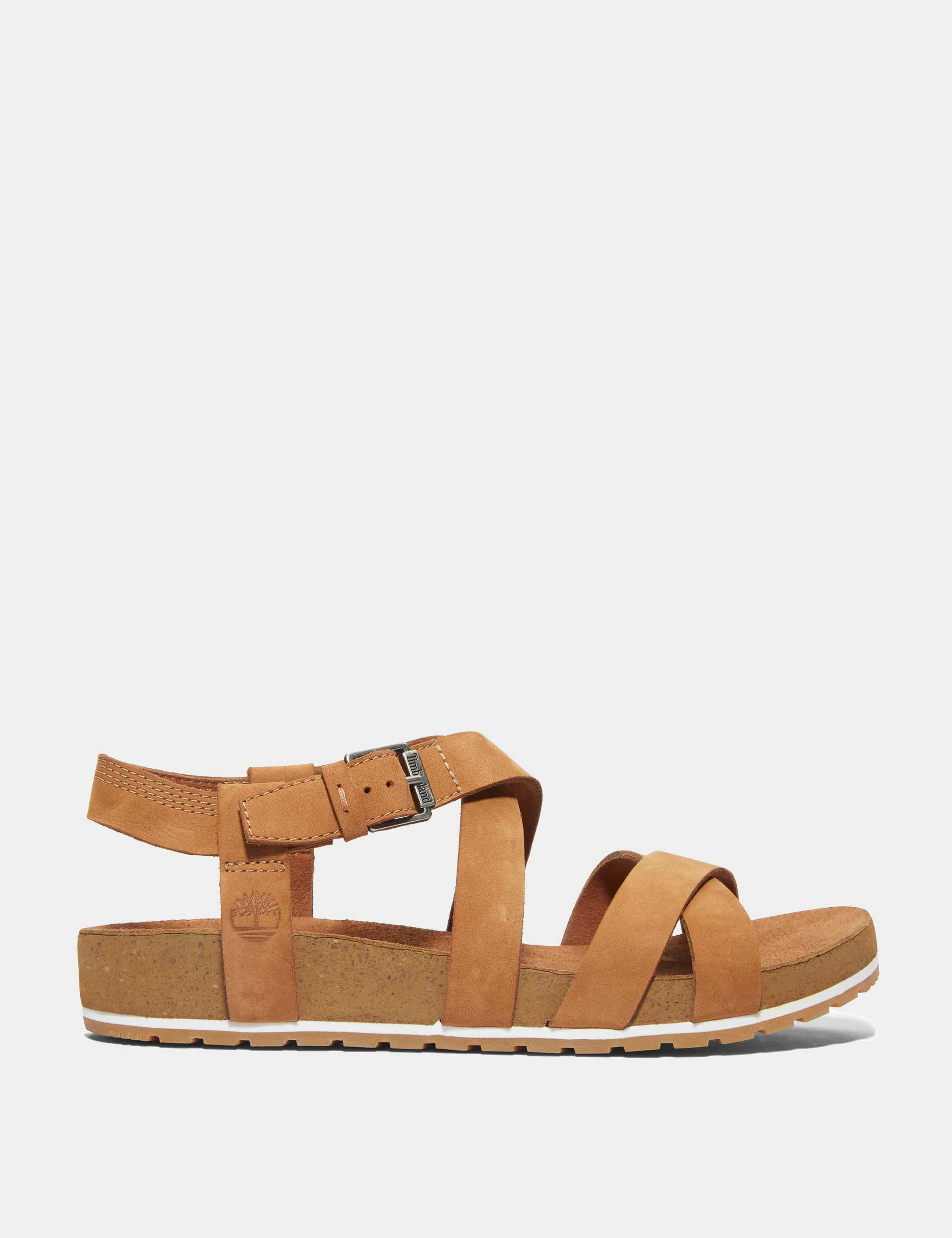 Malibu Waves Leather Ankle Strap Sandals 1 of 6