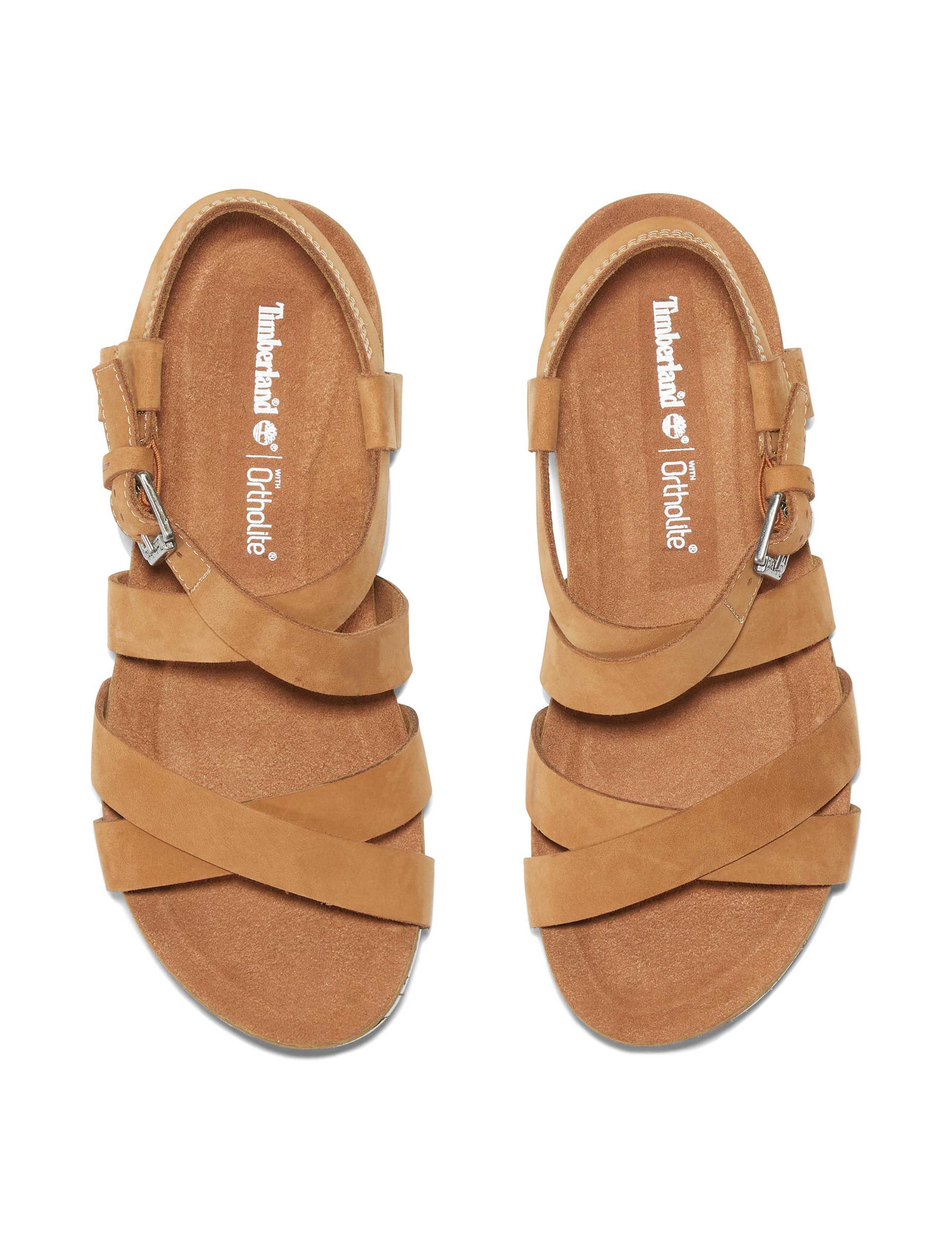 Malibu Waves Leather Ankle Strap Sandals 3 of 6