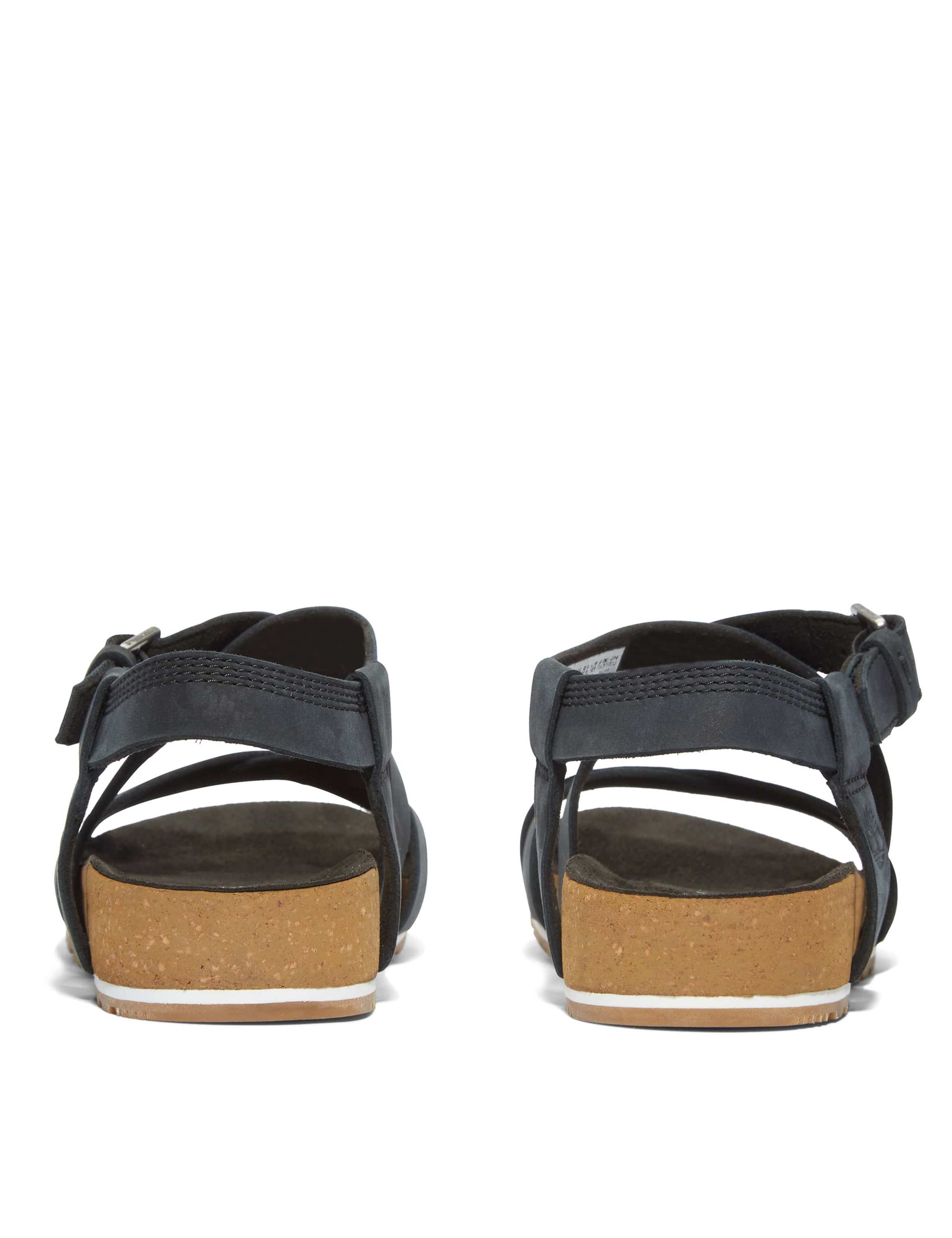 Malibu Waves Leather Ankle Strap Sandals 4 of 6