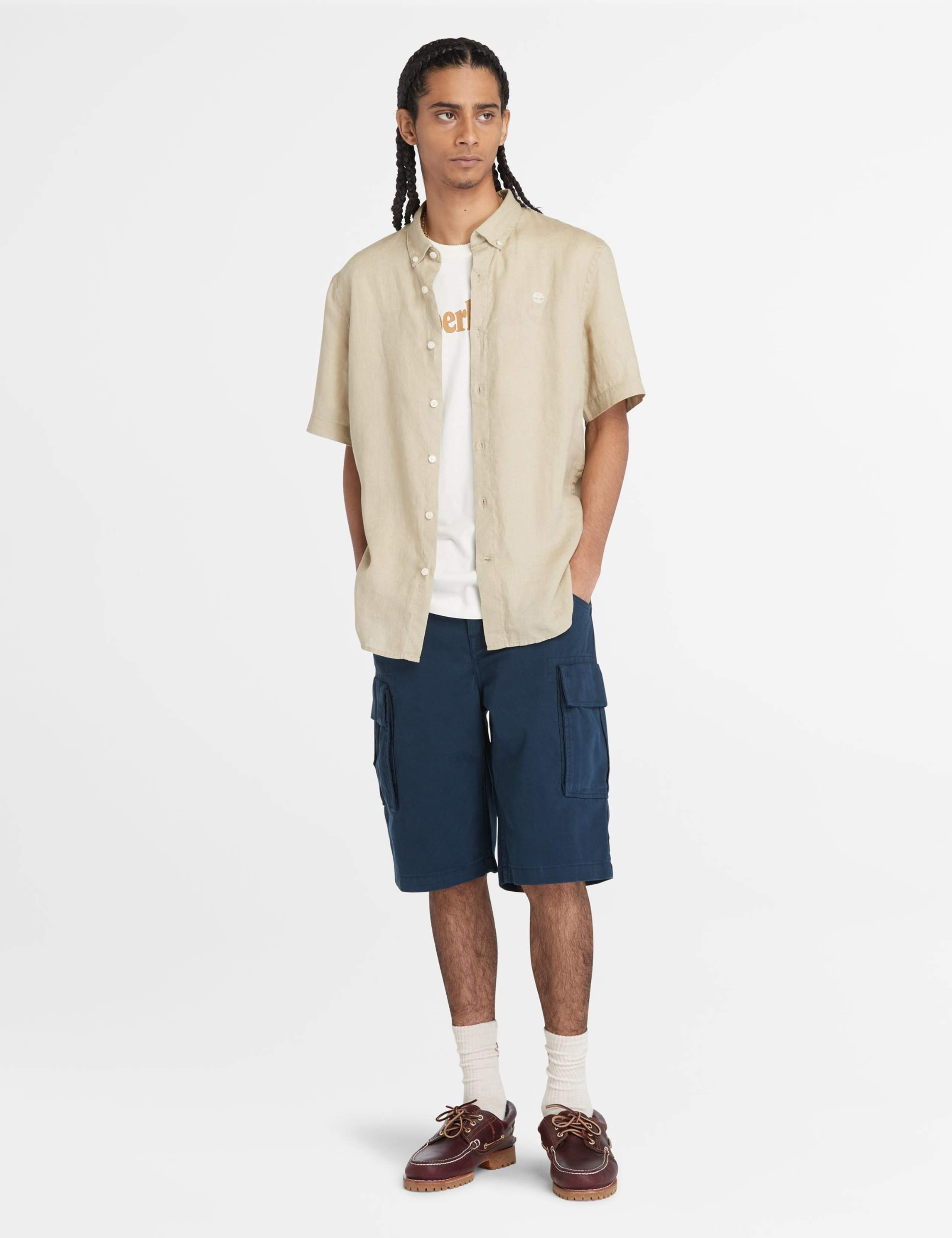 Brookline Pure Cotton Twill Cargo Shorts 3 of 4