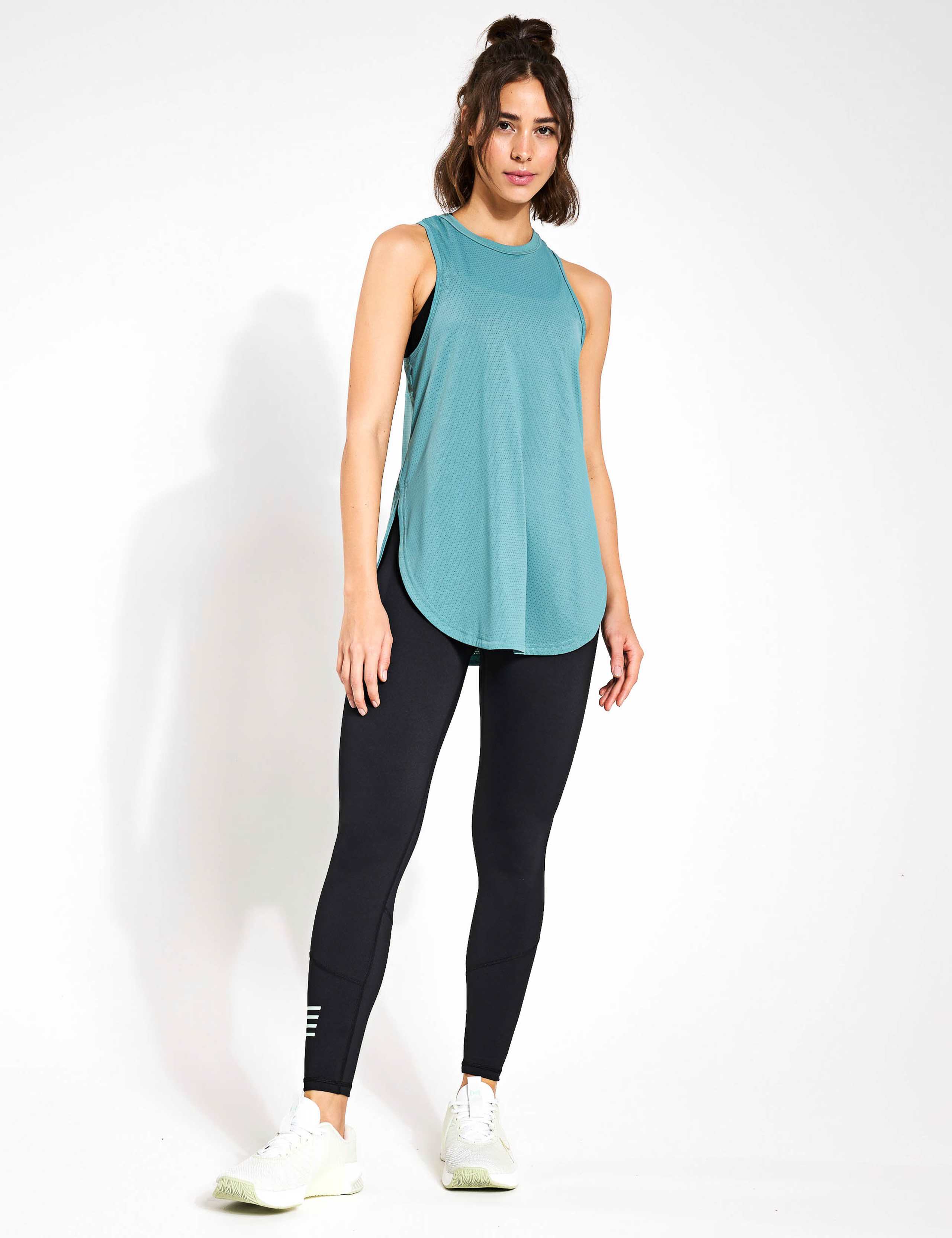 Zela Racer Back Relaxed Longline Vest Top 3 of 4
