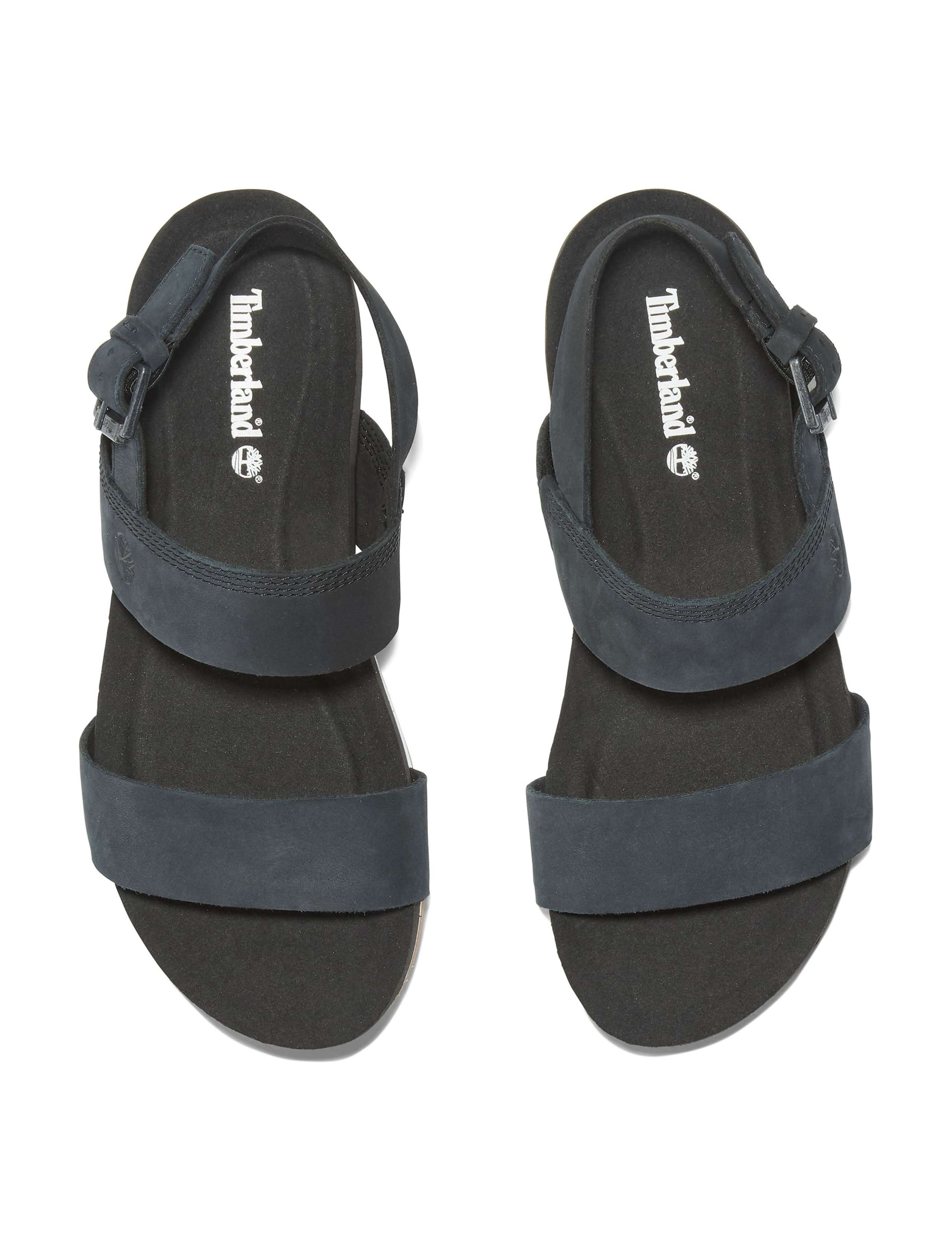 Malibu Waves Leather Ankle Strap Sandals 3 of 6