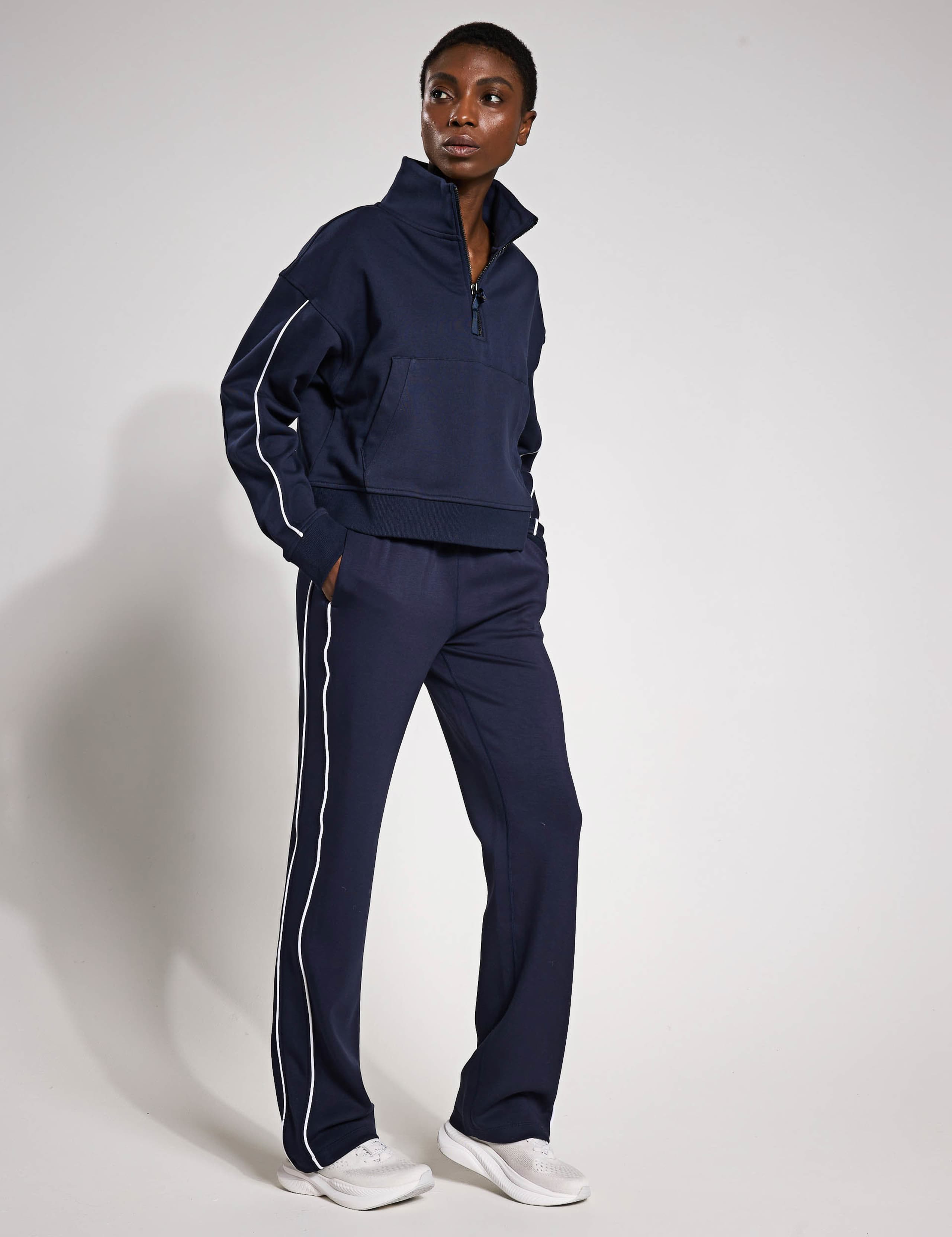 Rihanna Cotton Rich Half Zip Sweat-shirt 2 of 6