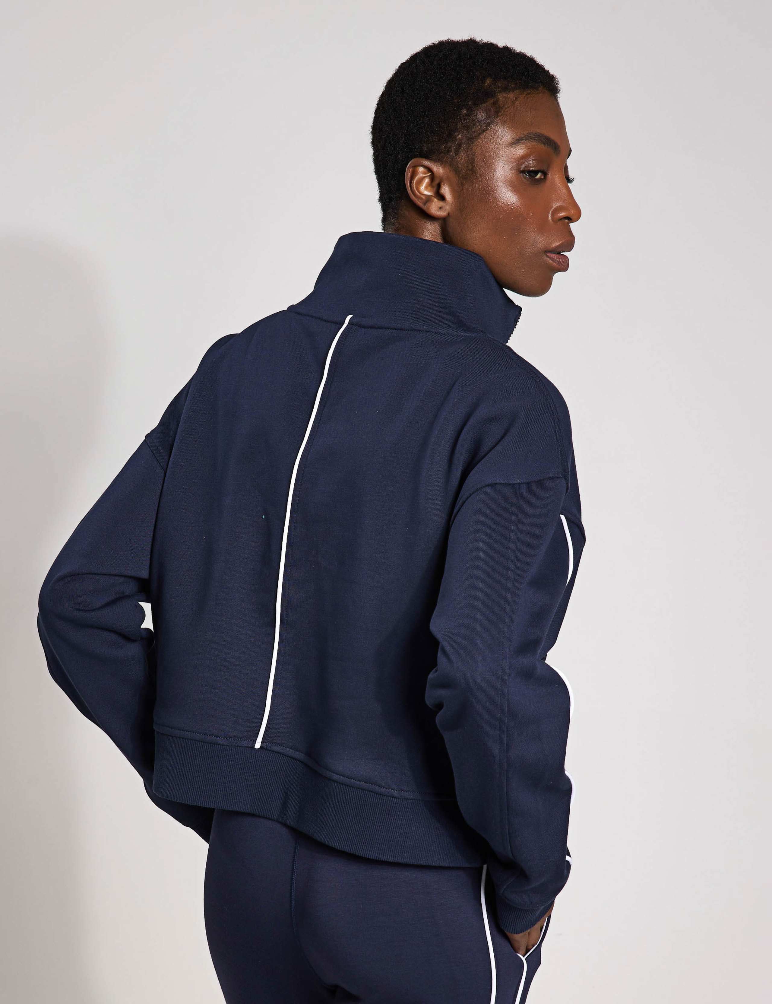 Rihanna Cotton Rich Half Zip Sweat-shirt 4 of 6