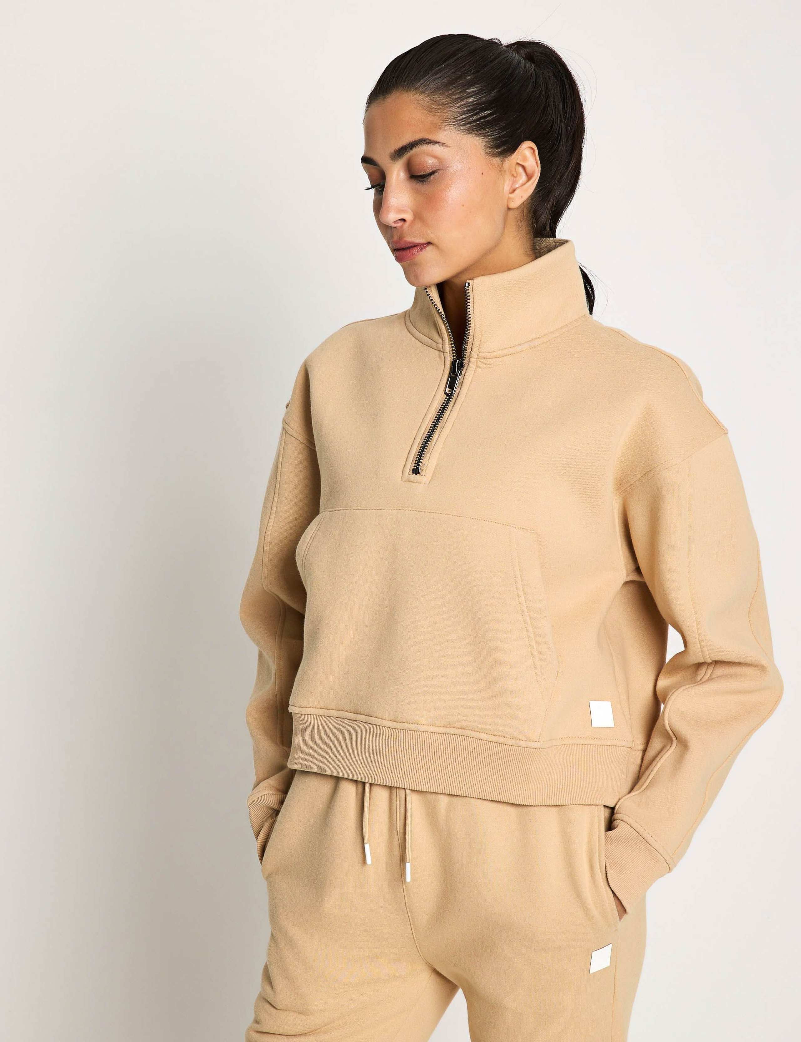Rihanna Cotton Rich Half Zip Sweat-shirt 2 of 6