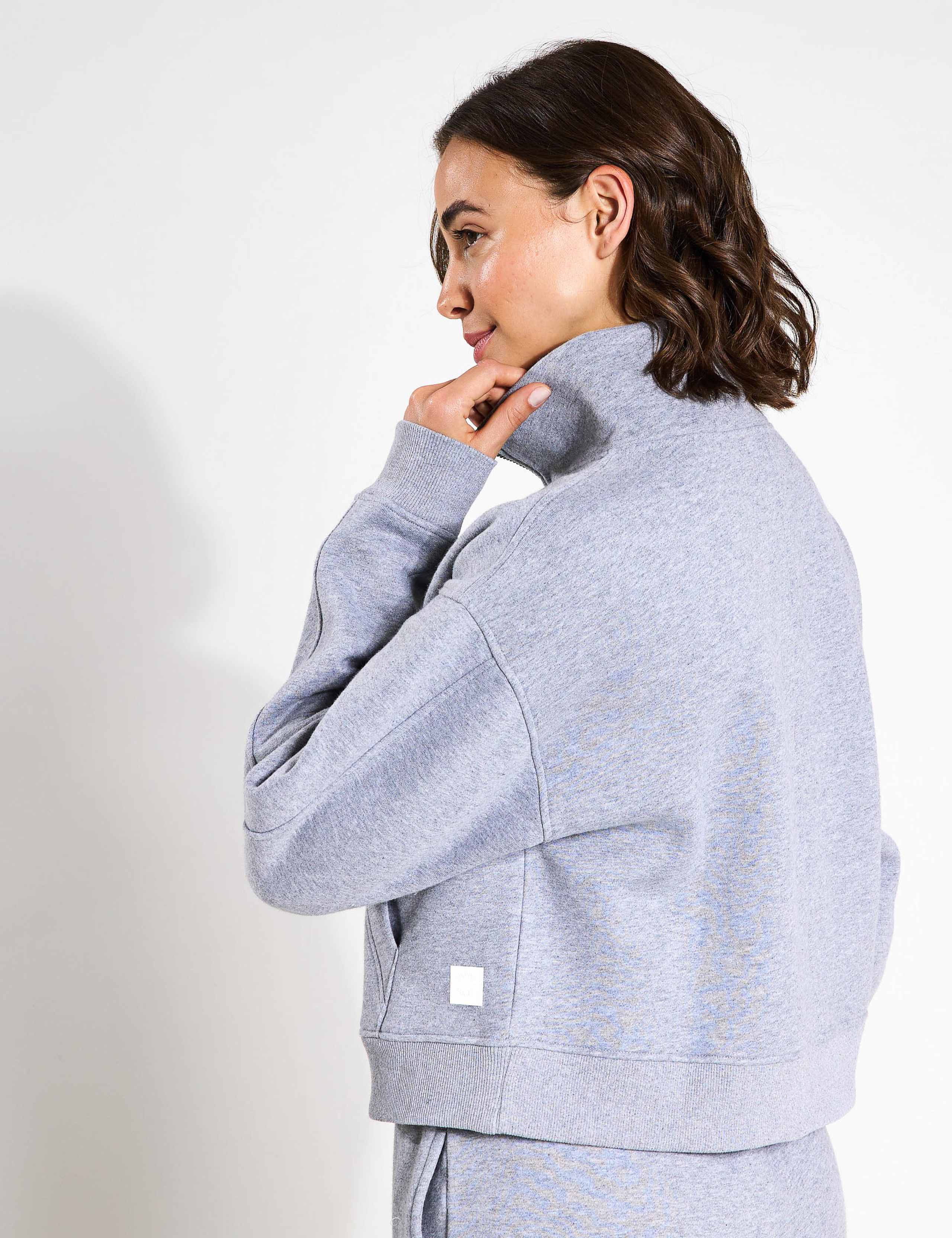 Rihanna Cotton Rich Half Zip Sweat-shirt 3 of 5