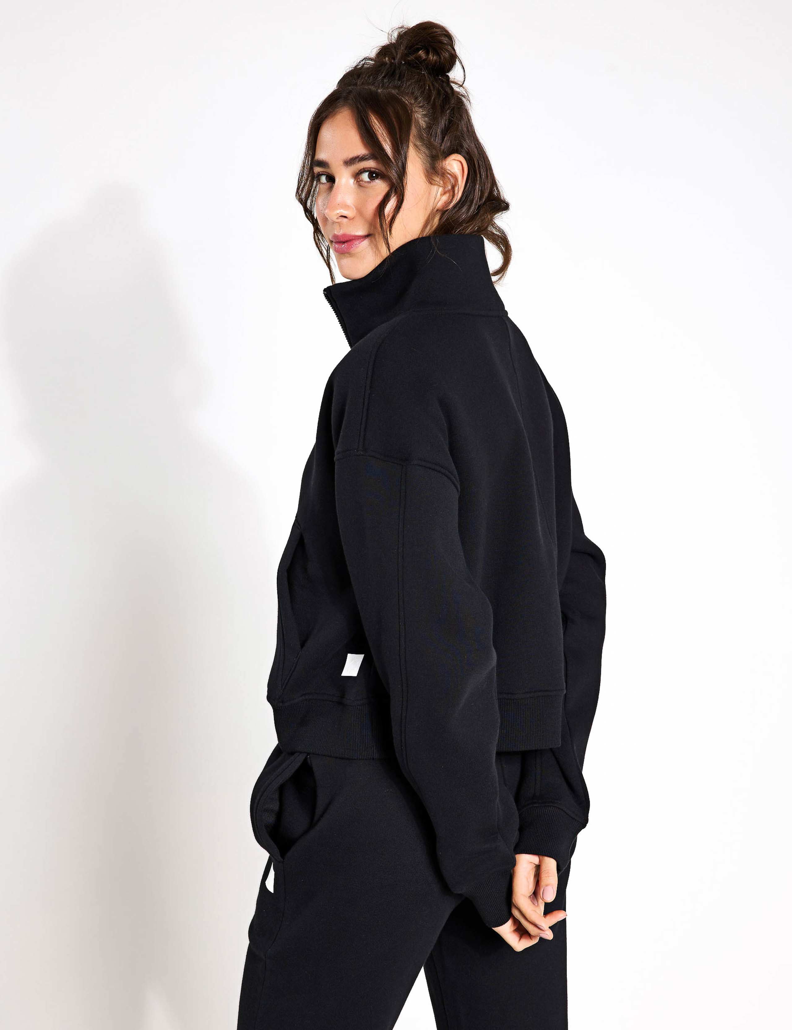 Rihanna Cotton Rich Half Zip Sweat-shirt 2 of 4