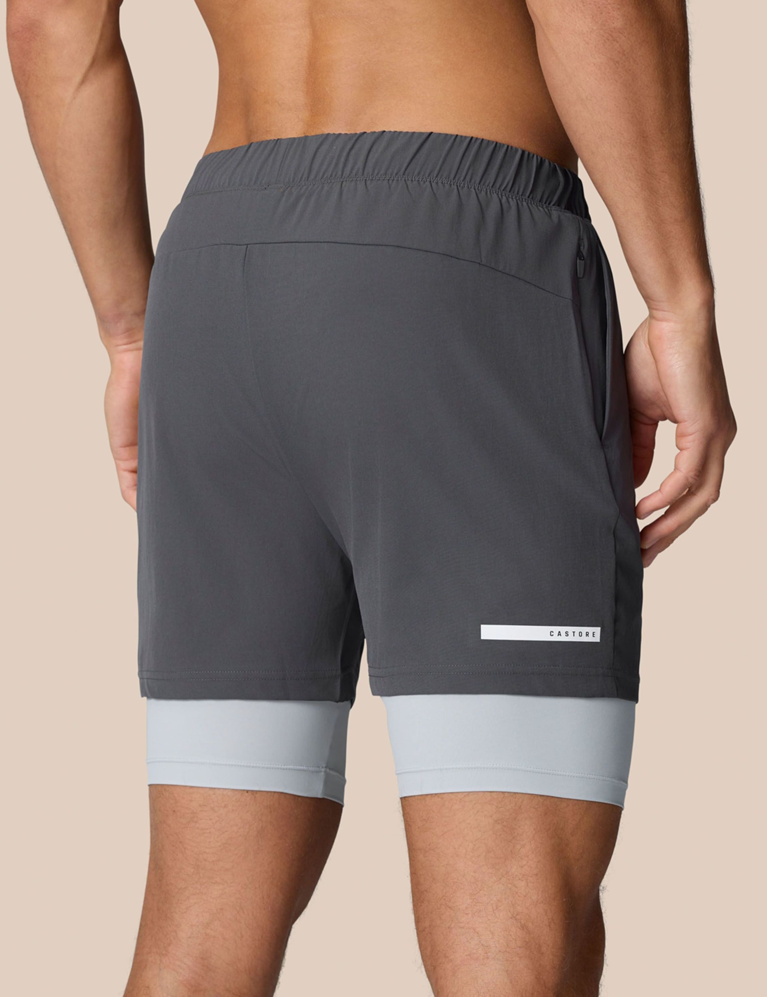 Elasticated Waist Two Layer Sports Shorts 2 of 6
