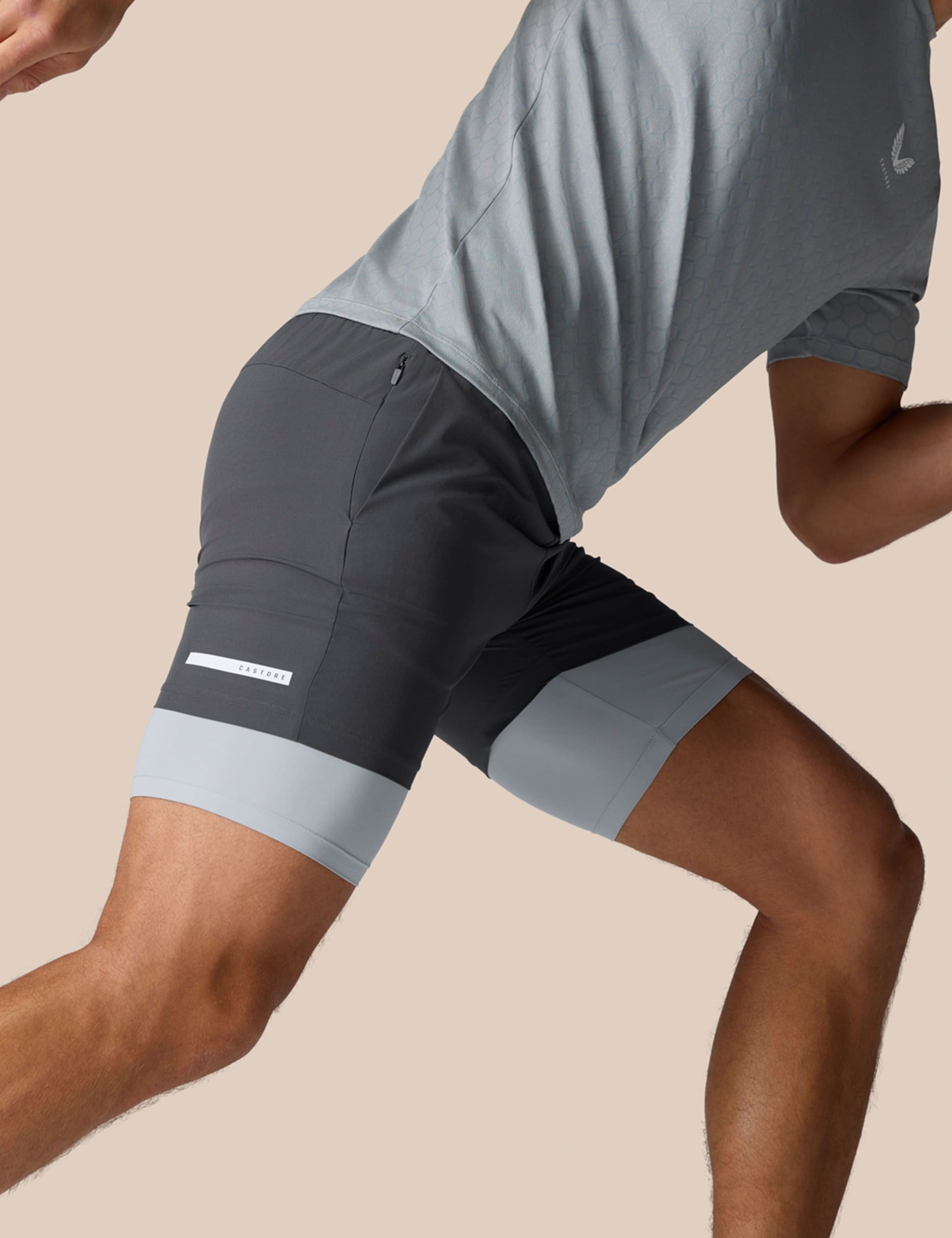 Elasticated Waist Two Layer Sports Shorts 4 of 6