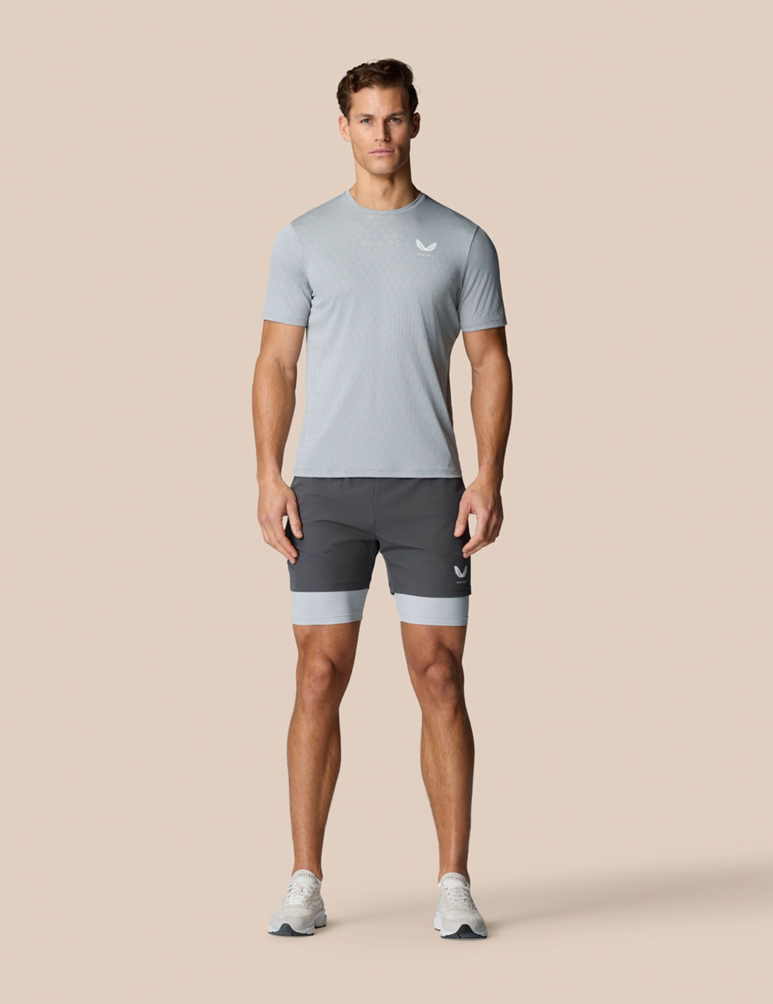 Elasticated Waist Two Layer Sports Shorts 5 of 6