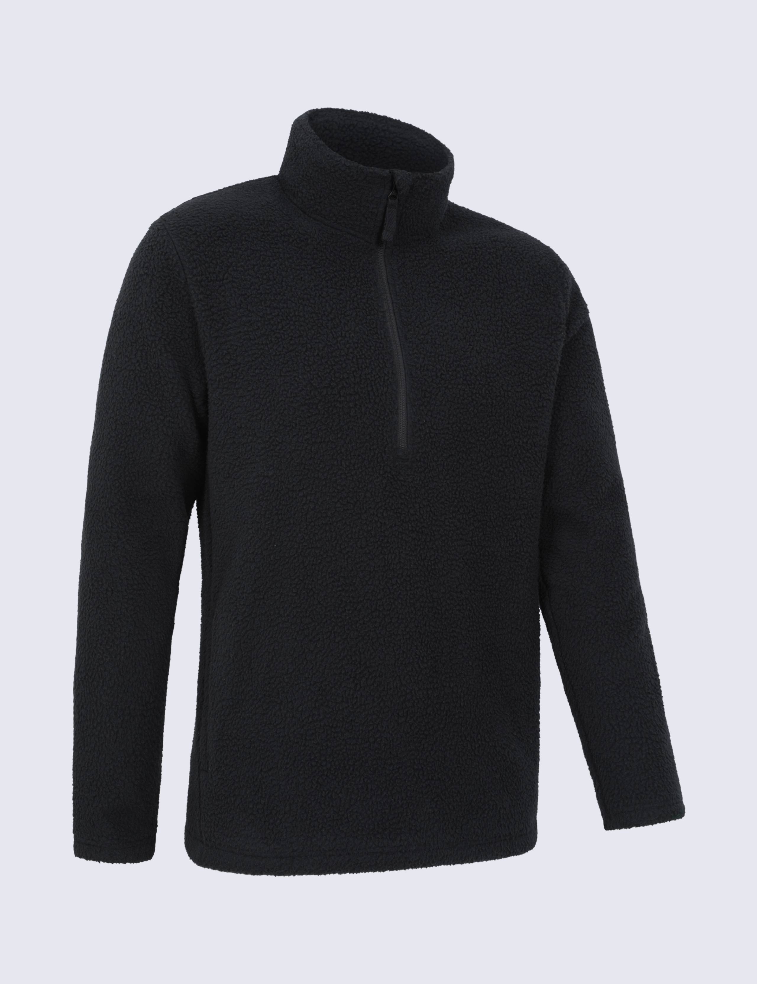 Borg Fleece Half Zip Sweatshirt 3 of 5